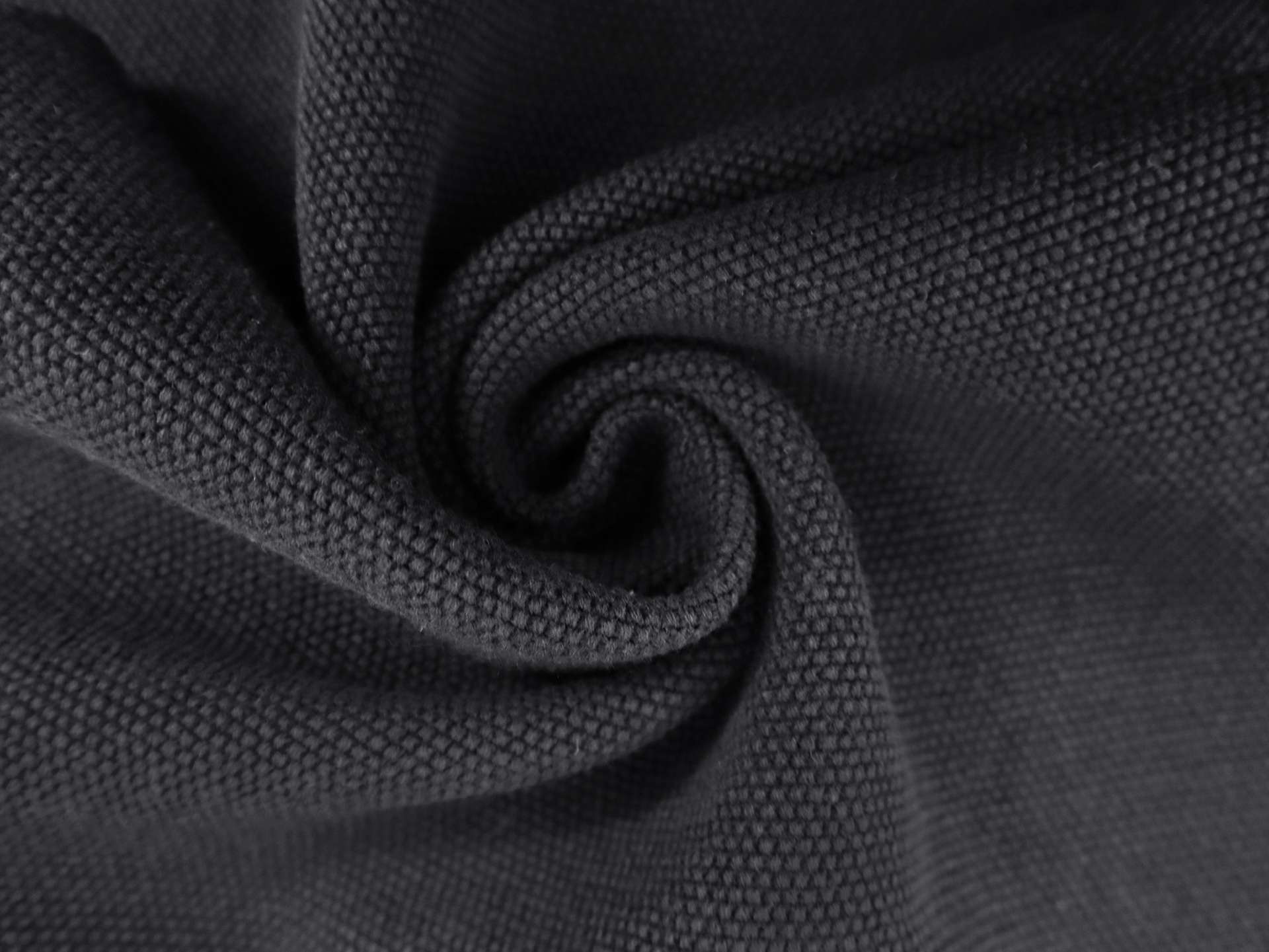 Italian Cotton Pique Knit in Nero