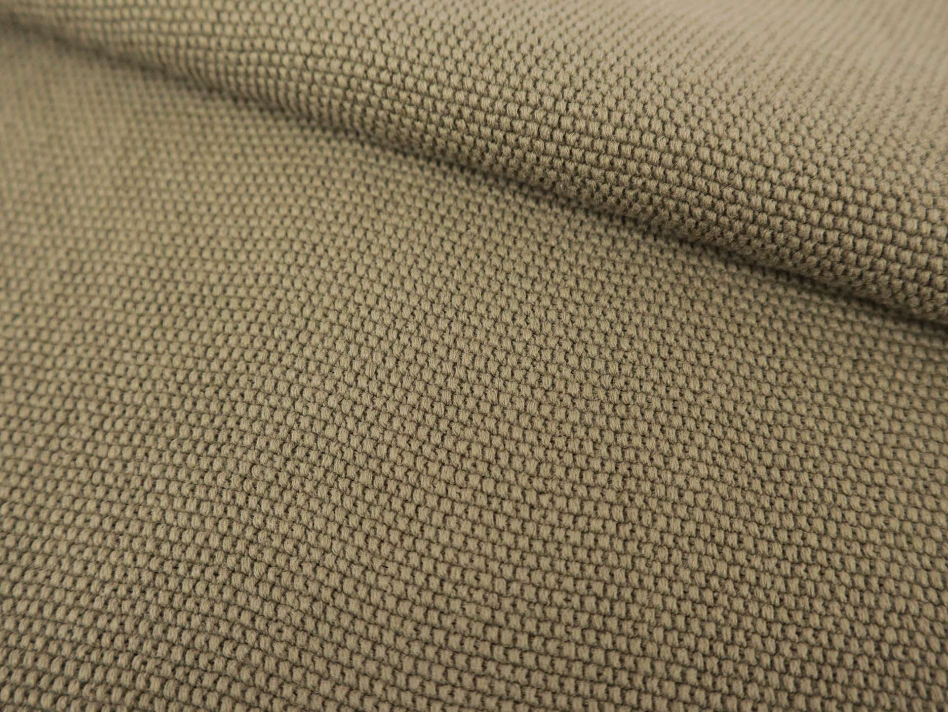Italian Cotton Pique Knit in Army Green