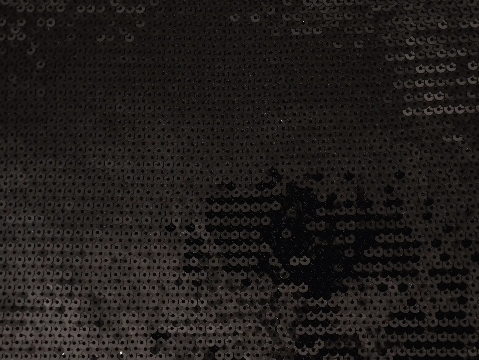 Fish Scale Sequins on Tulle in Black
