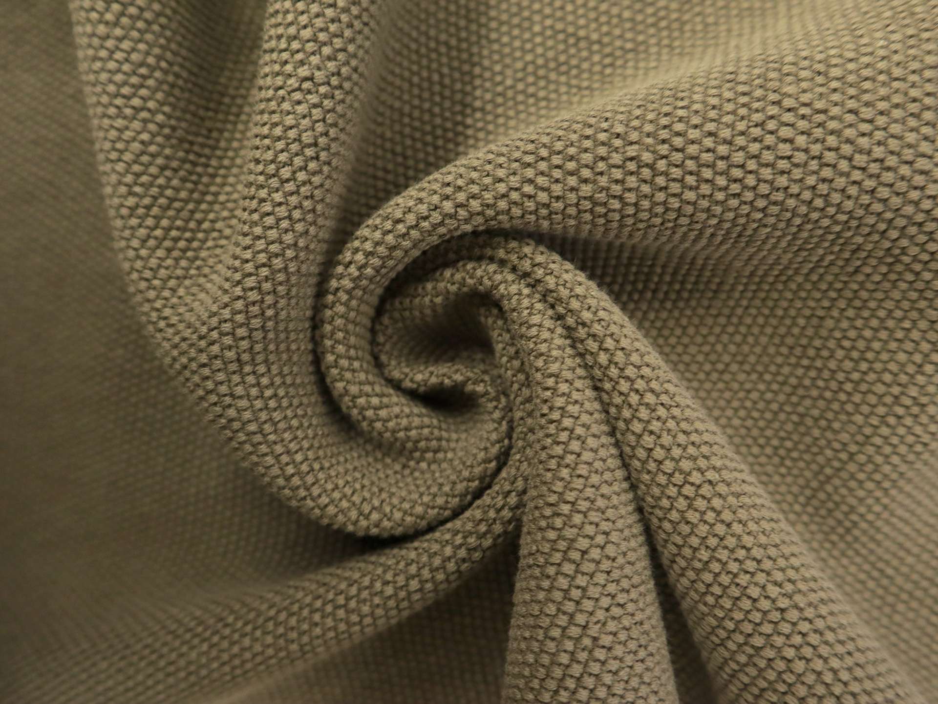 Italian Cotton Pique Knit in Army Green