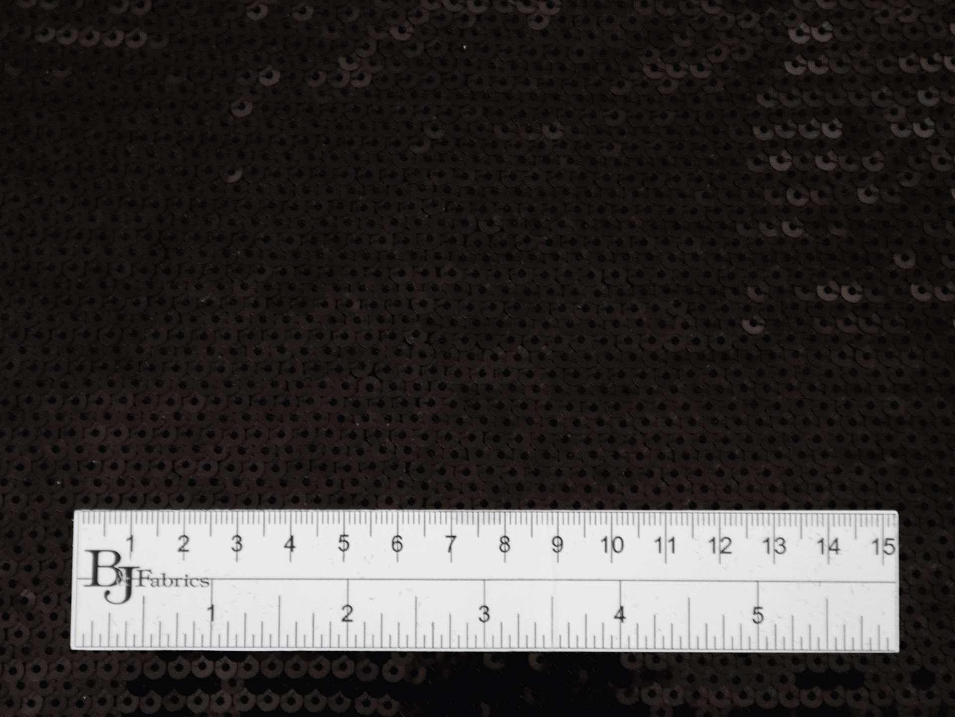 Fish Scale Sequins on Tulle in Black