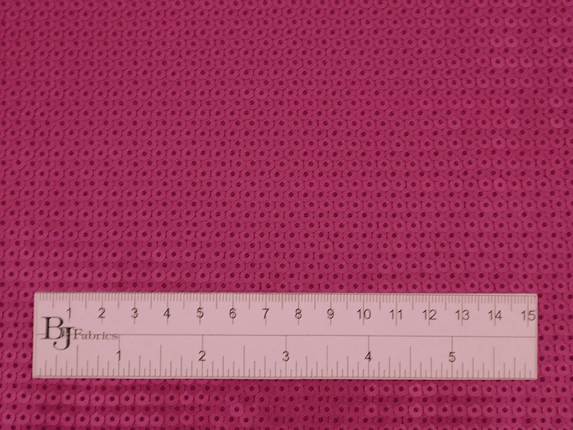 Fish Scale Sequins on Tulle in Fuchsia
