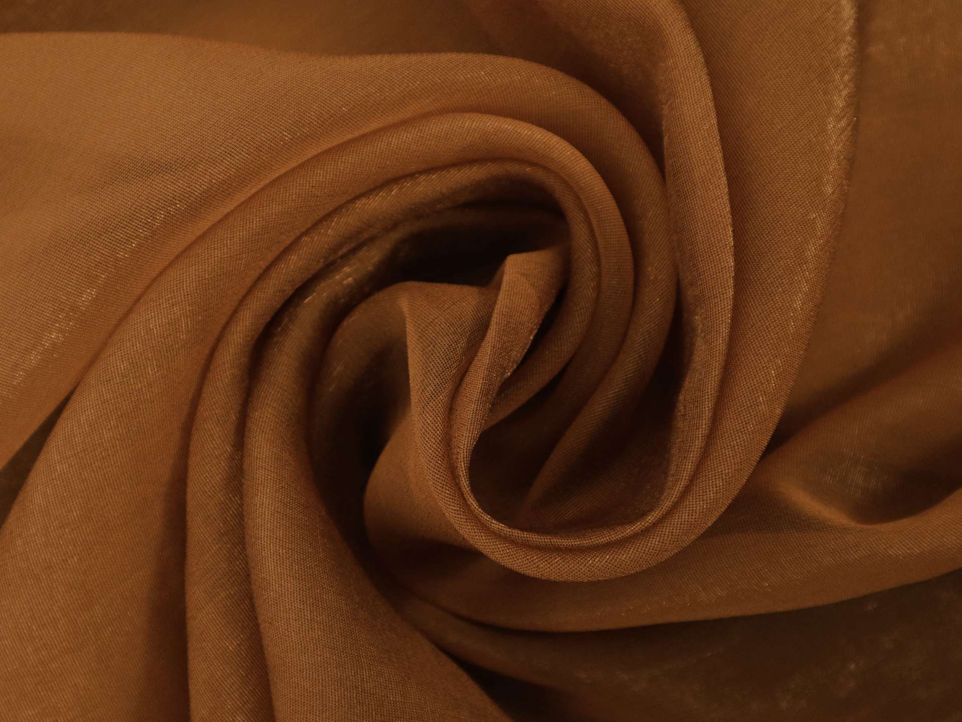 Silk and Nylon Chiffon in Copper