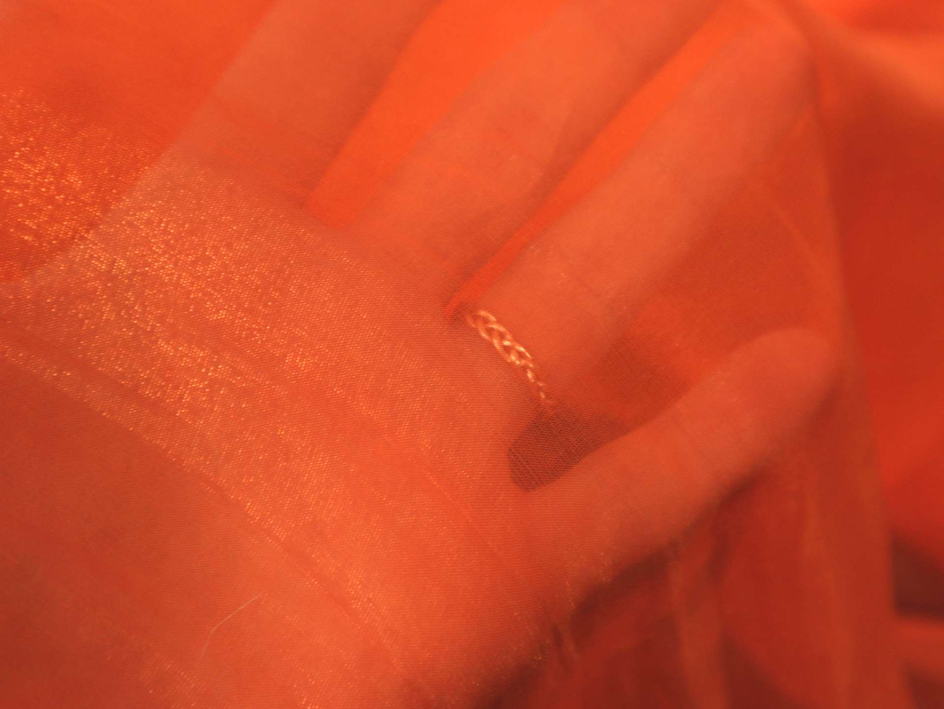 Silk and Nylon Chiffon in Orange