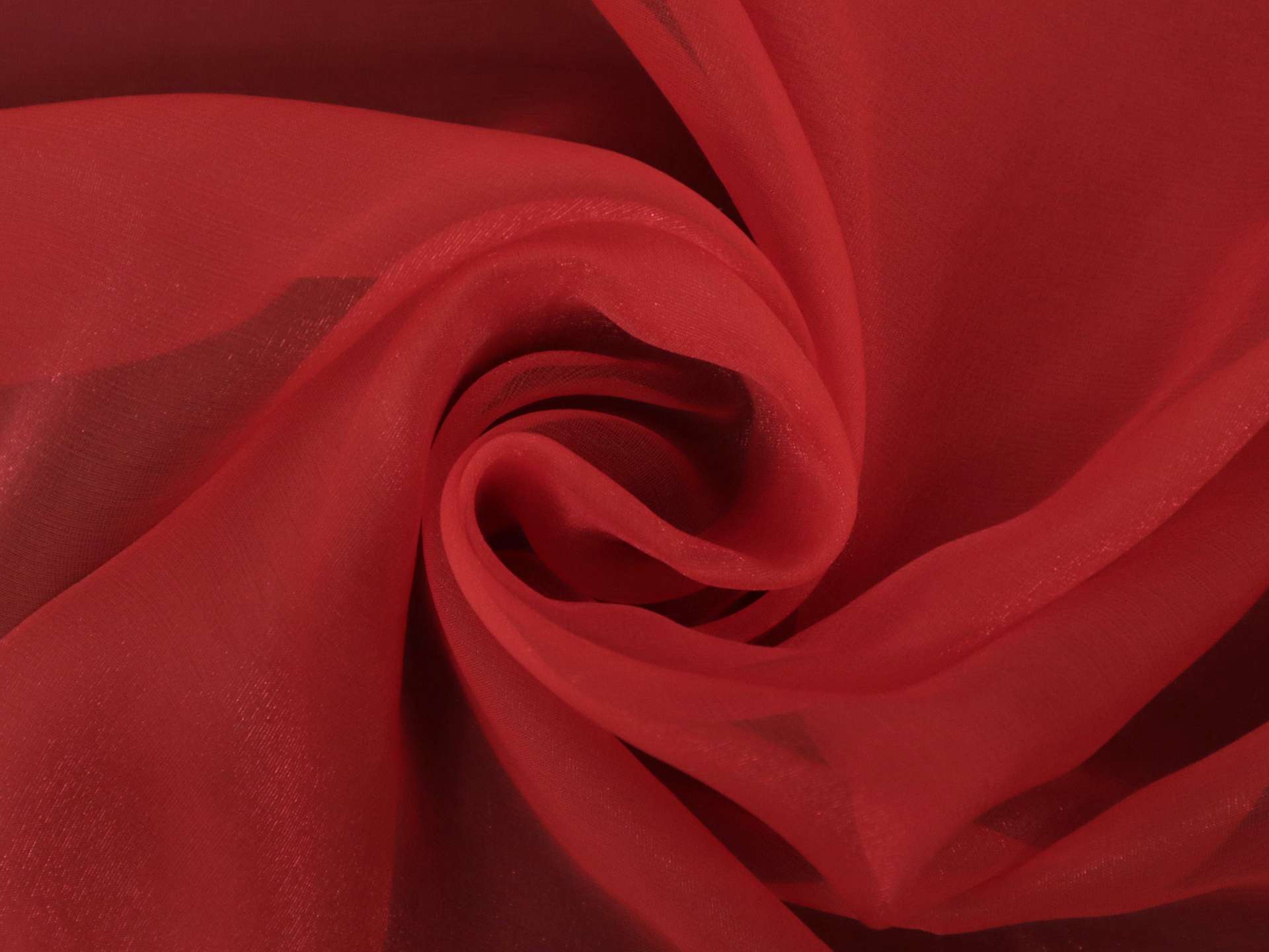 Silk and Nylon Chiffon in Red