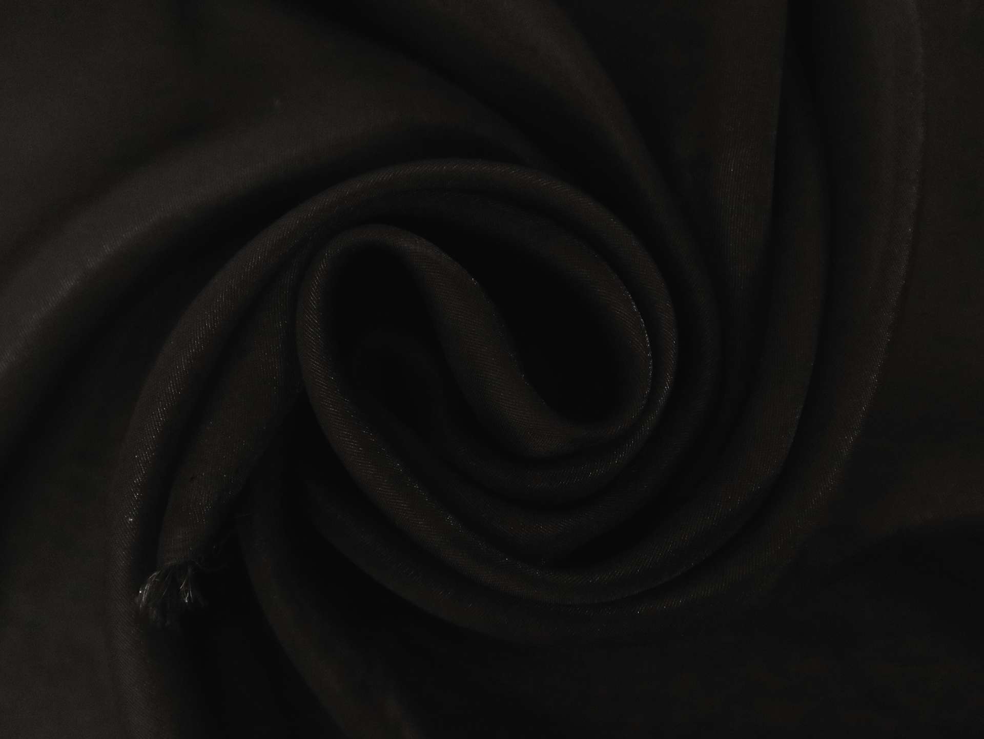 Silk and Nylon Chiffon in Black