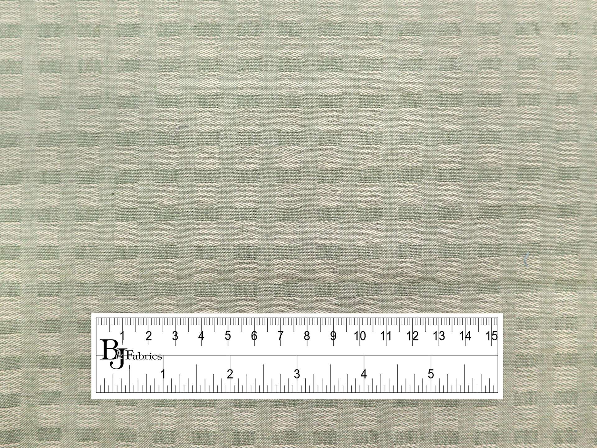 Woven Cotton Novelty Check in Sage