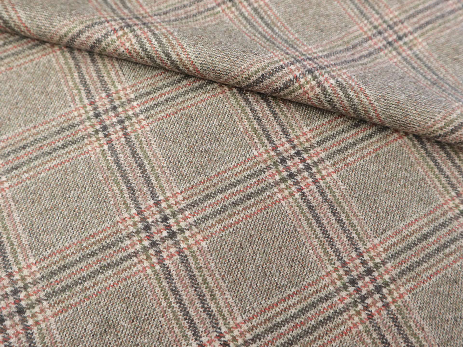 Zegna Cashmere Plaid Suiting in Waterfowl Brown