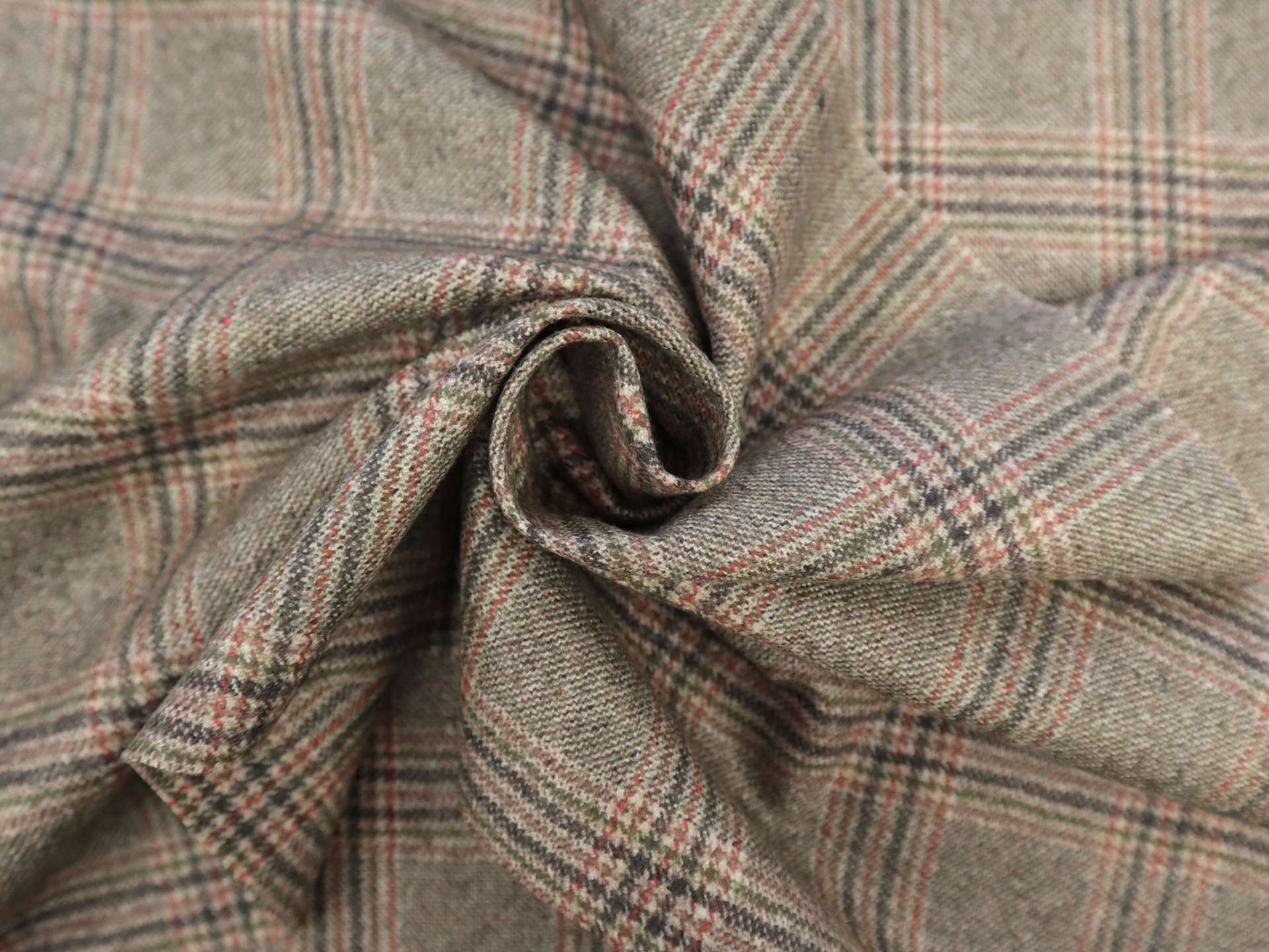 Zegna Cashmere Plaid Suiting in Waterfowl Brown