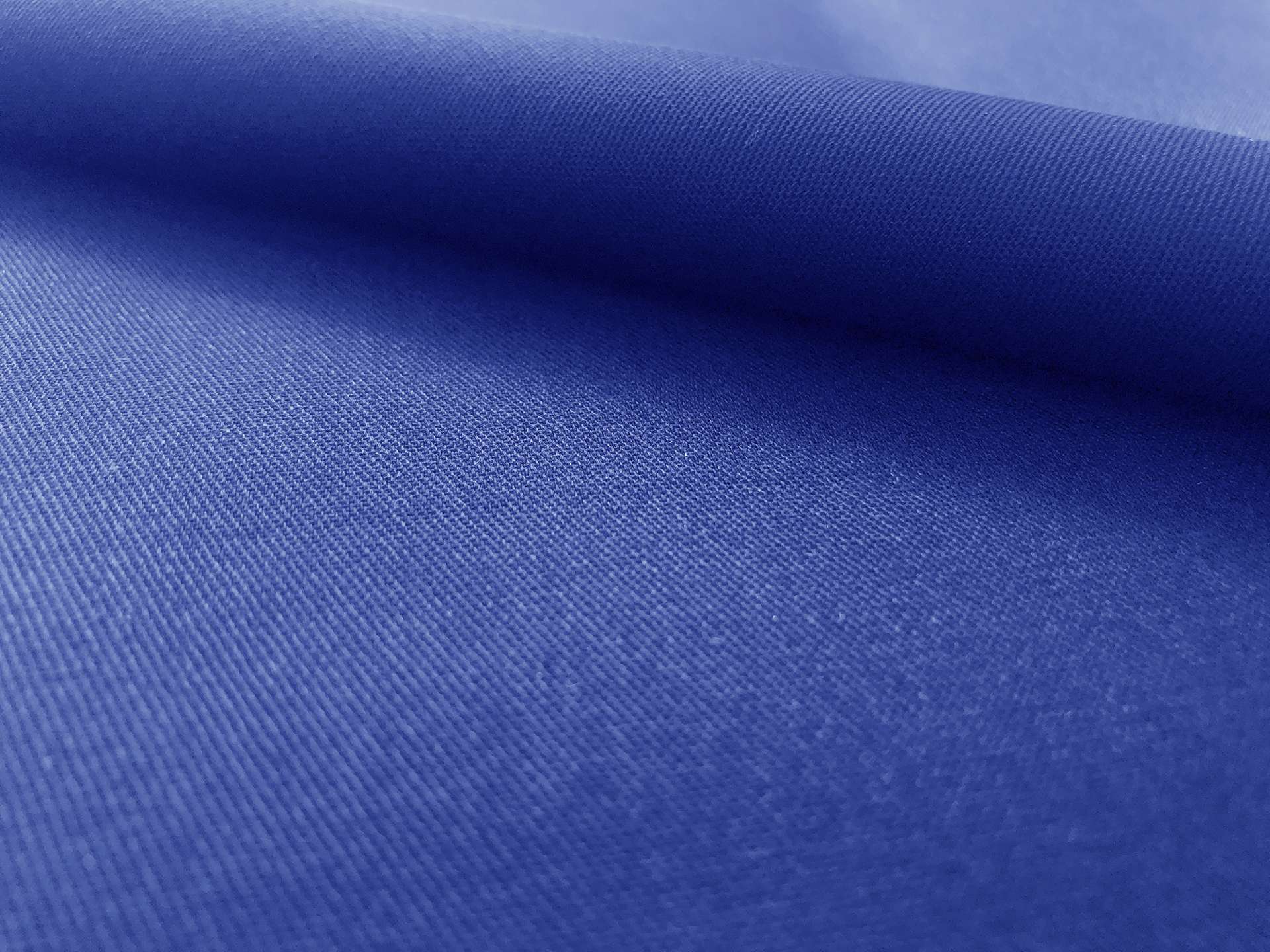 Polyester & Cotton Twill in Royal Blue