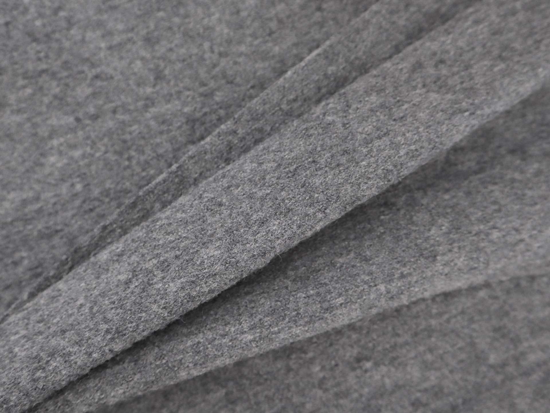 Boiled Wool Knit in Dark Heather Grey
