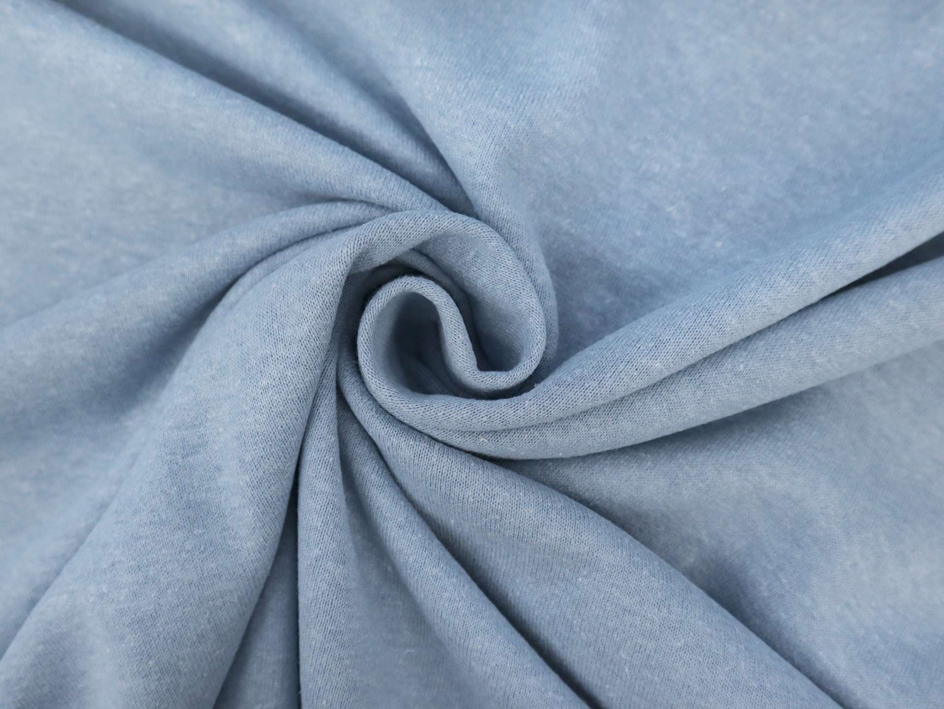 Hemp, Cotton & Bamboo Sweatshirt Fleece in Light Denim
