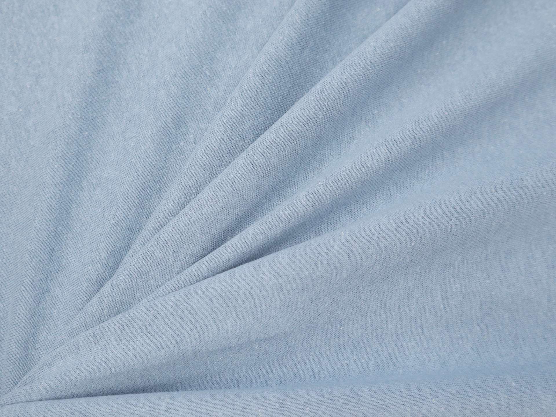 Hemp, Cotton & Bamboo Sweatshirt Fleece in Light Denim