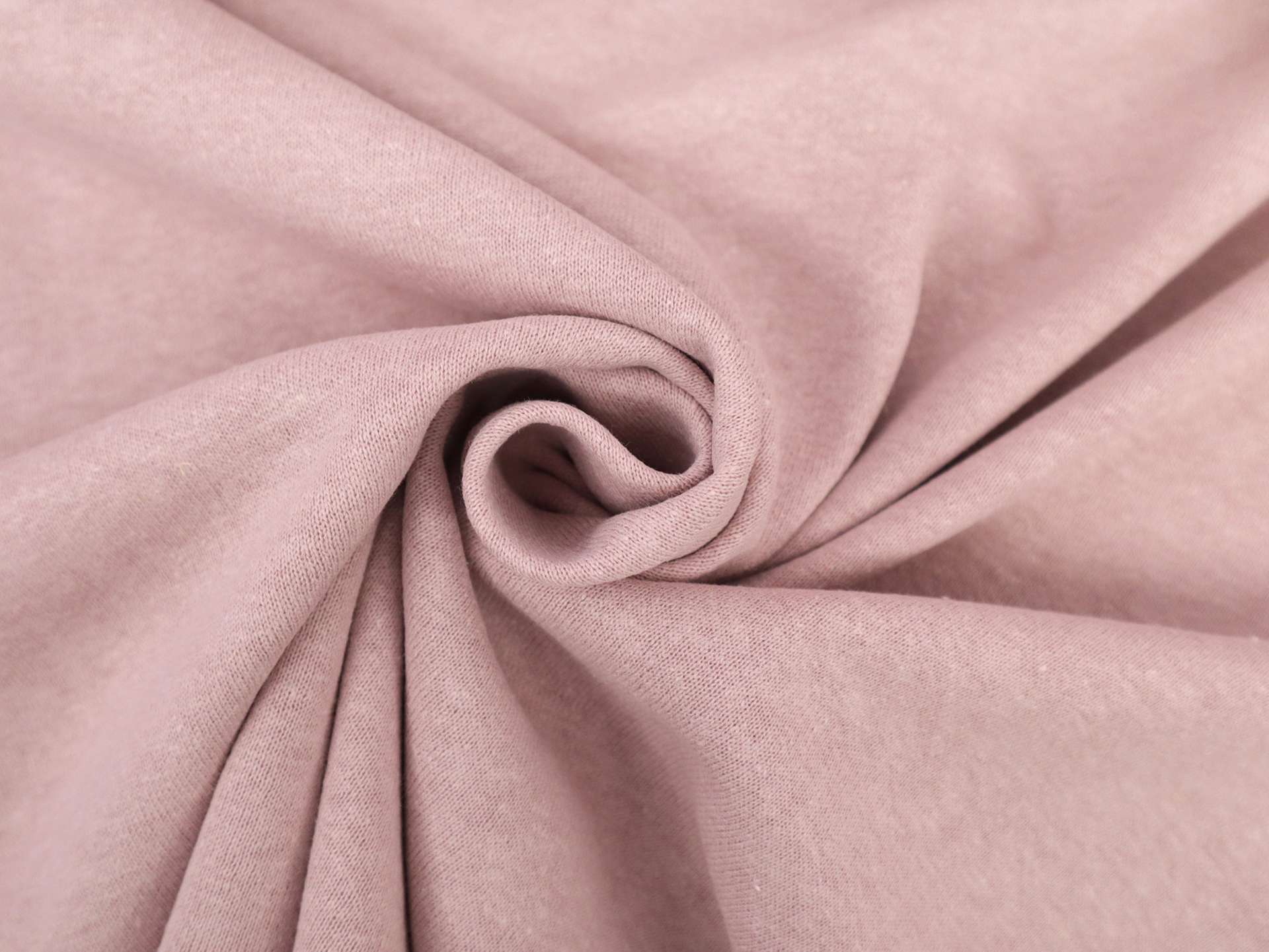 Hemp, Cotton & Bamboo Sweatshirt Fleece in Blush