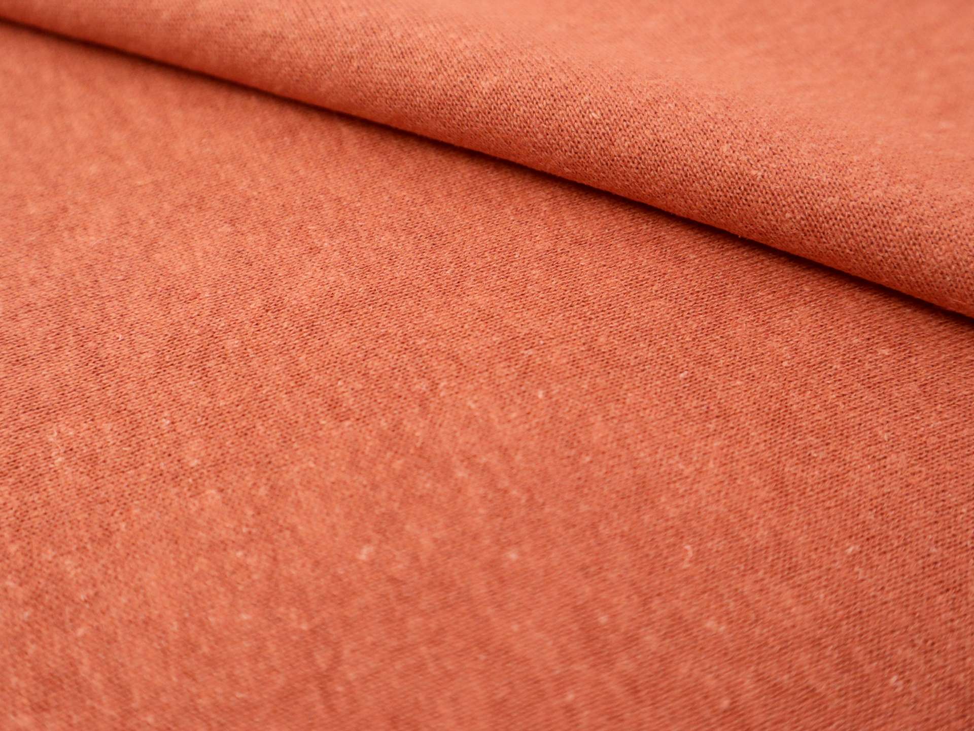 Hemp, Cotton & Bamboo Sweatshirt Fleece in Rust