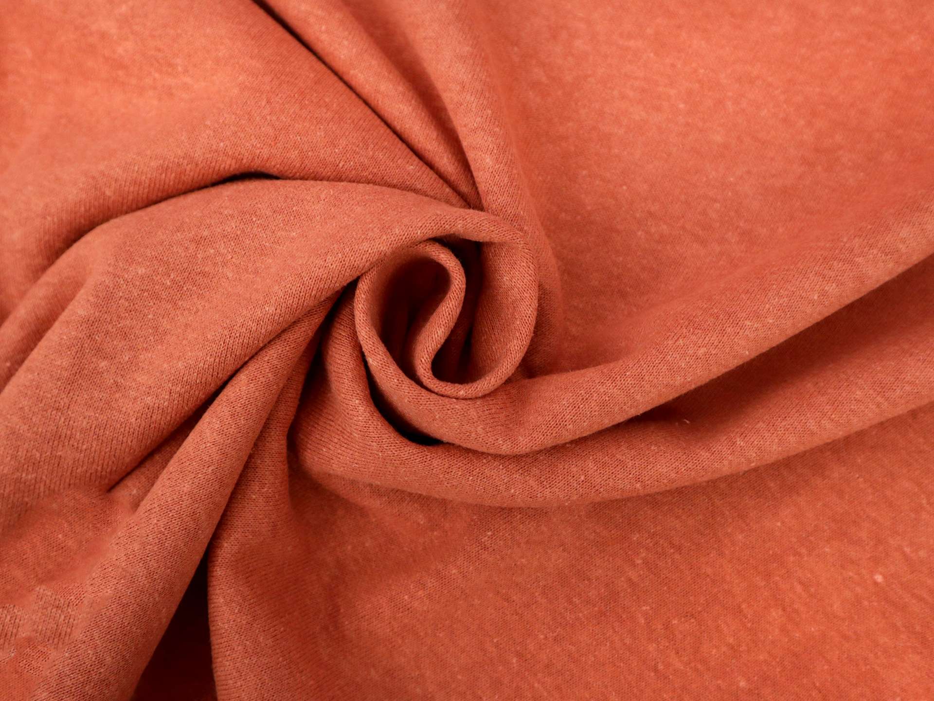 Hemp, Cotton & Bamboo Sweatshirt Fleece in Rust