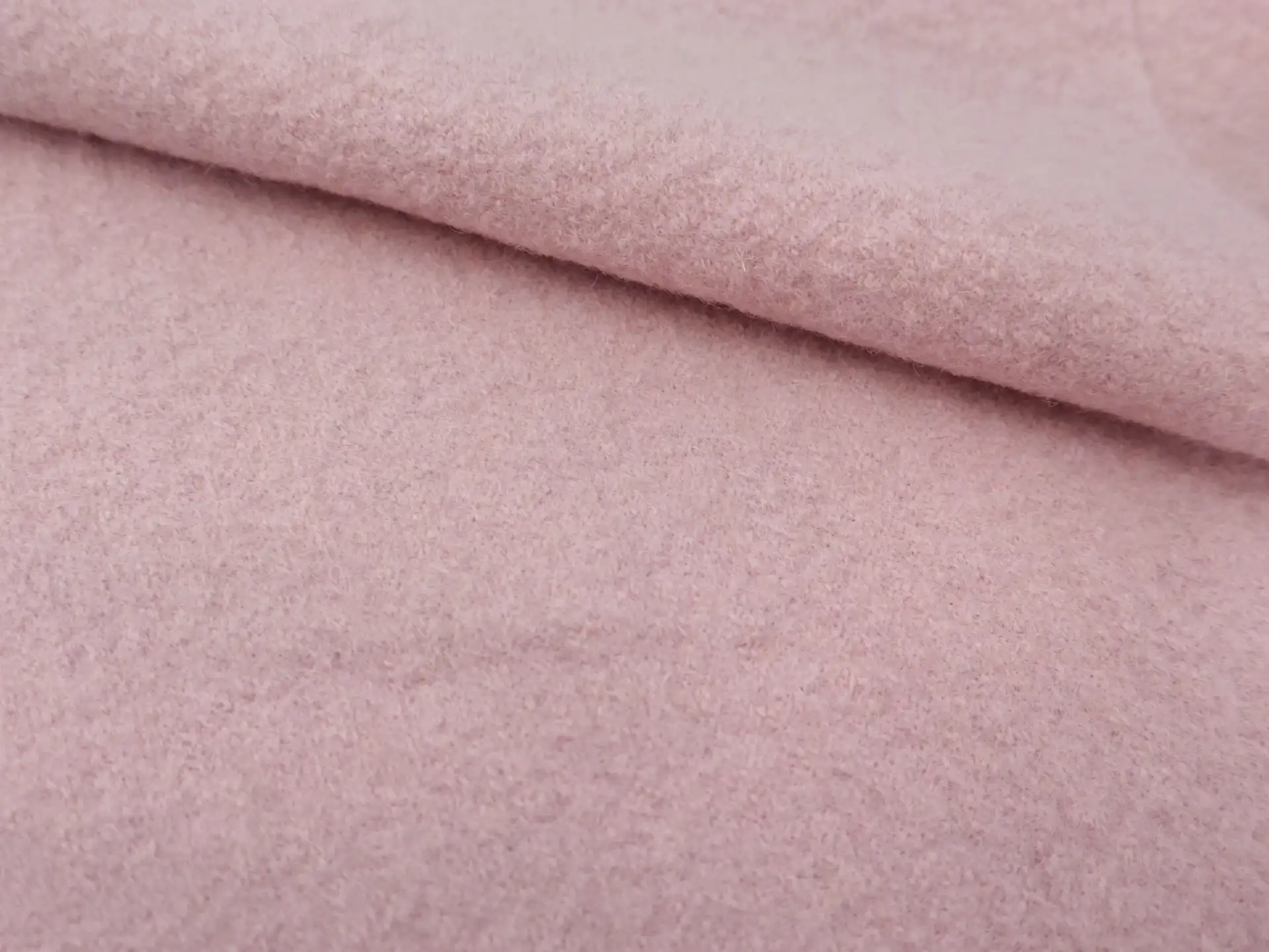 Imported Boiled Wool in Baby Pink