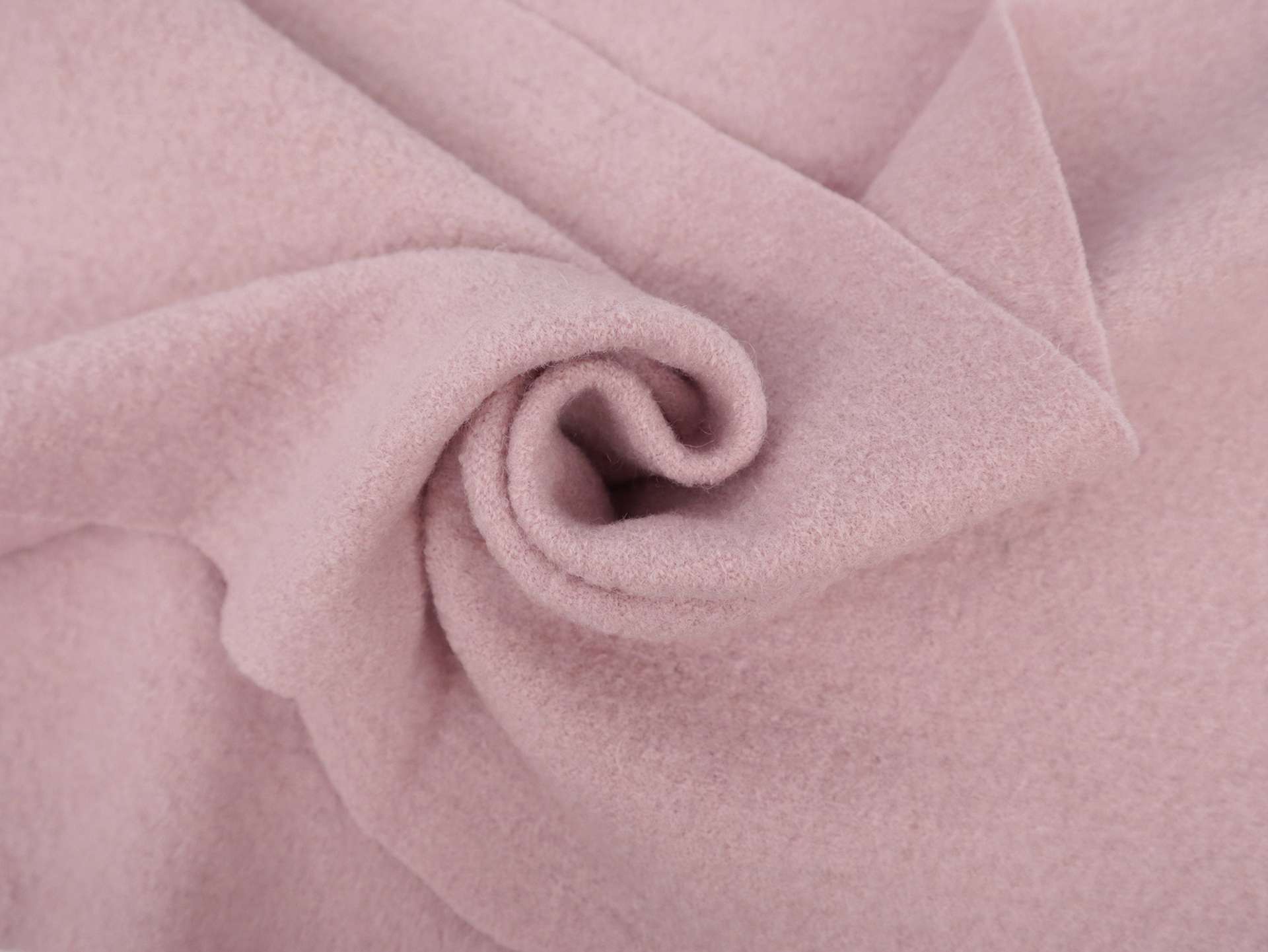 Imported Boiled Wool in Baby Pink
