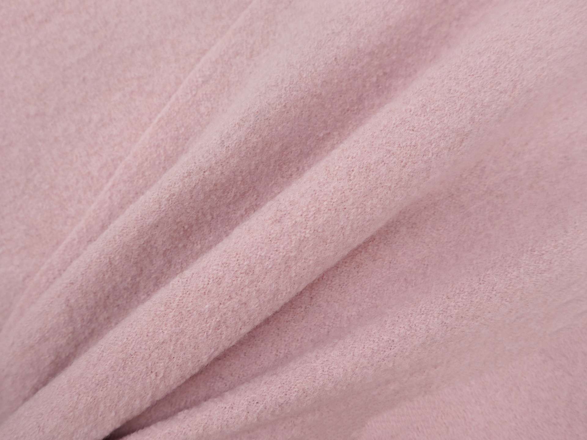 Imported Boiled Wool in Baby Pink