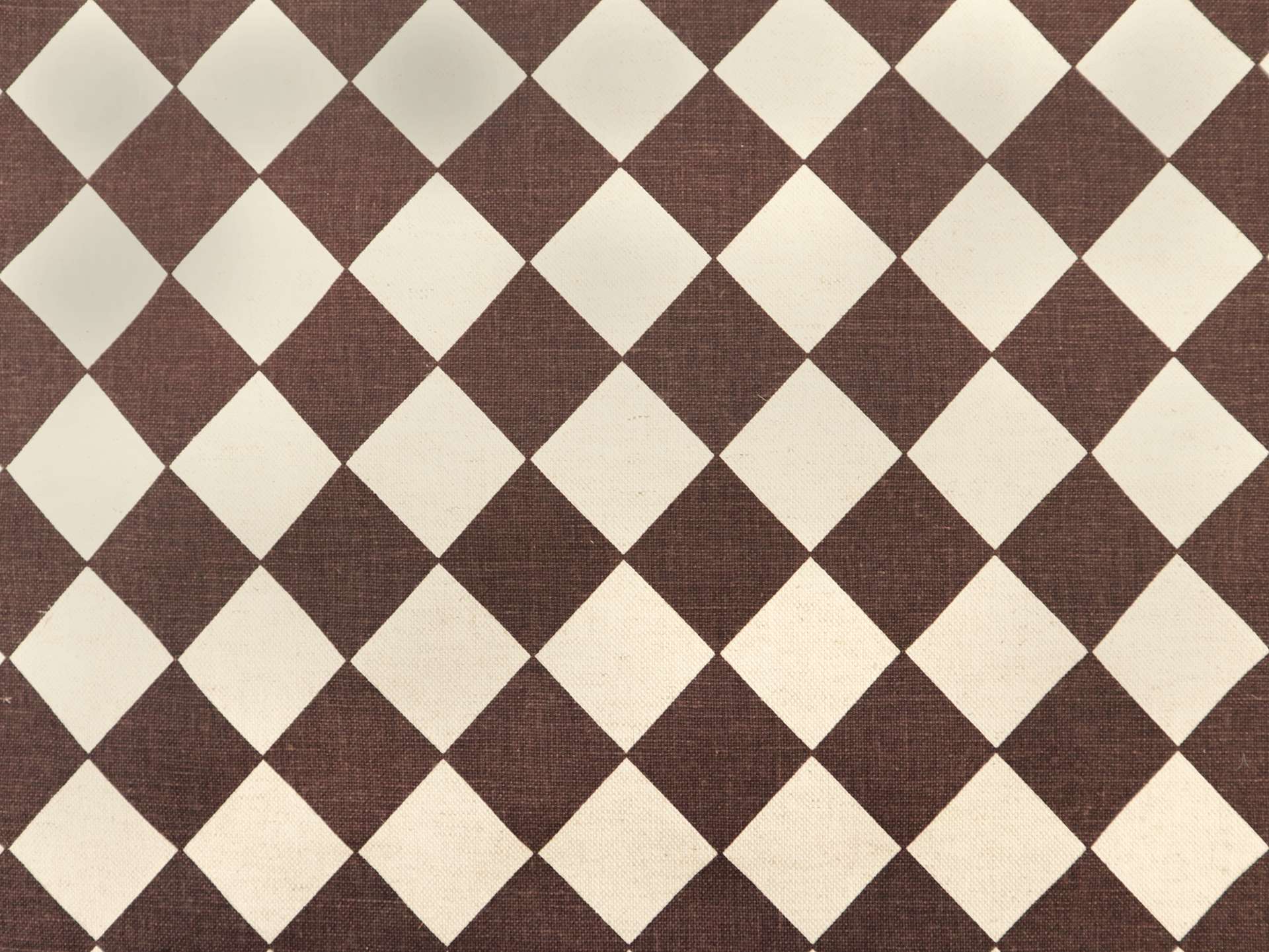 Cotton & Rayon Canvas Diamond Print