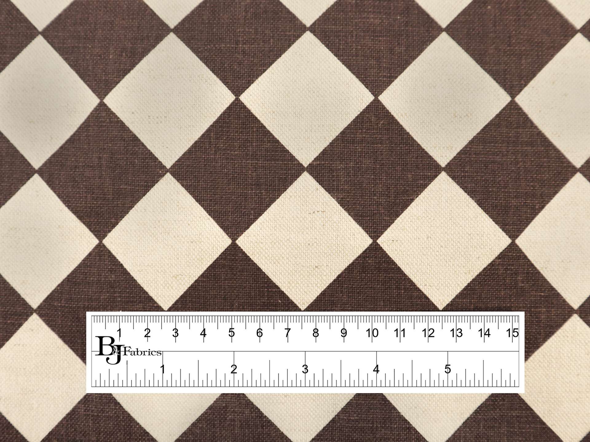 Cotton & Rayon Canvas Diamond Print