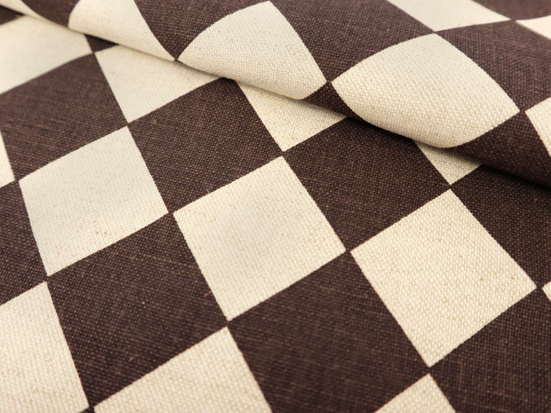 Cotton & Rayon Canvas Diamond Print