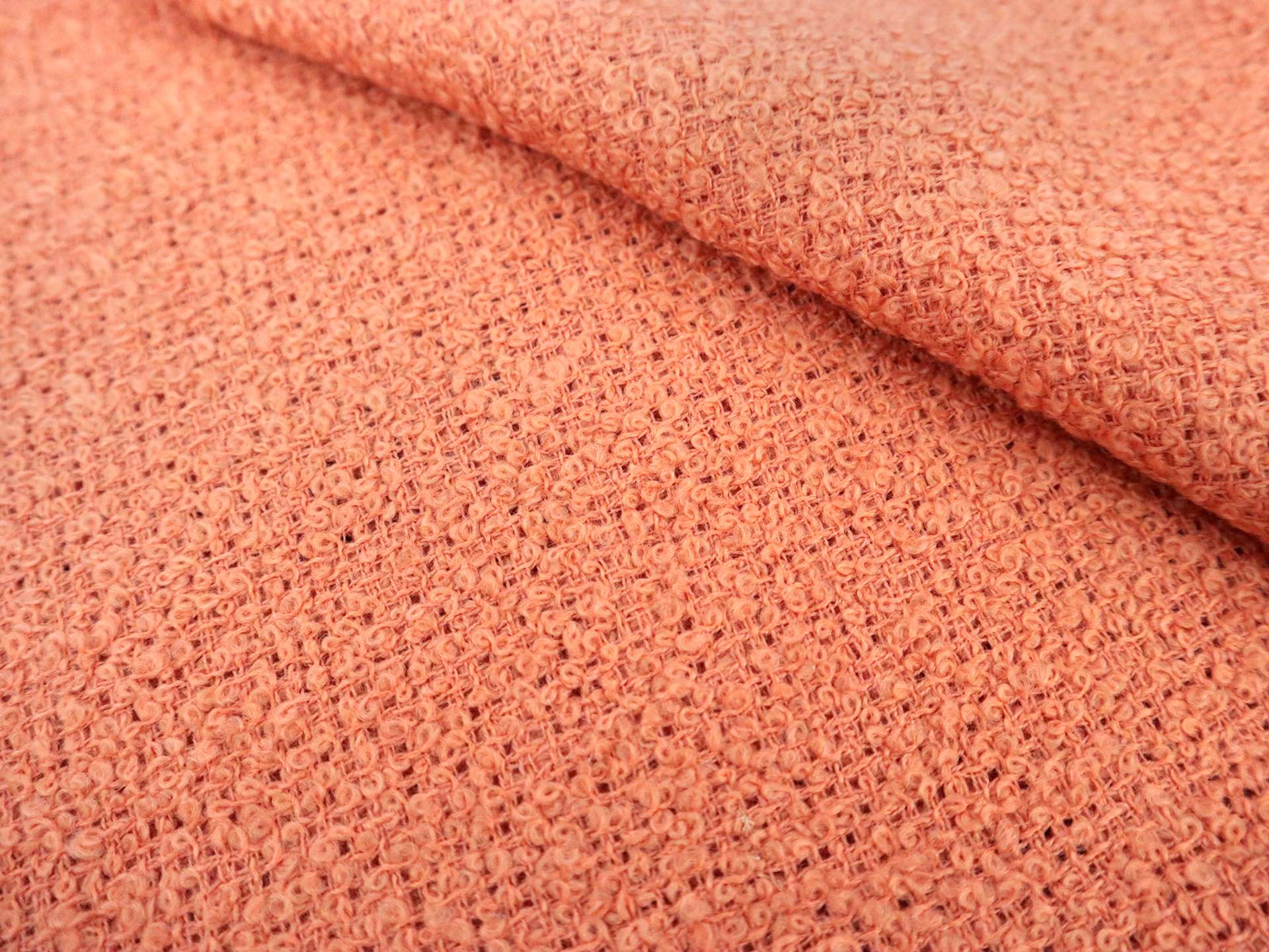 Wool Bouclé in Cantaloupe
