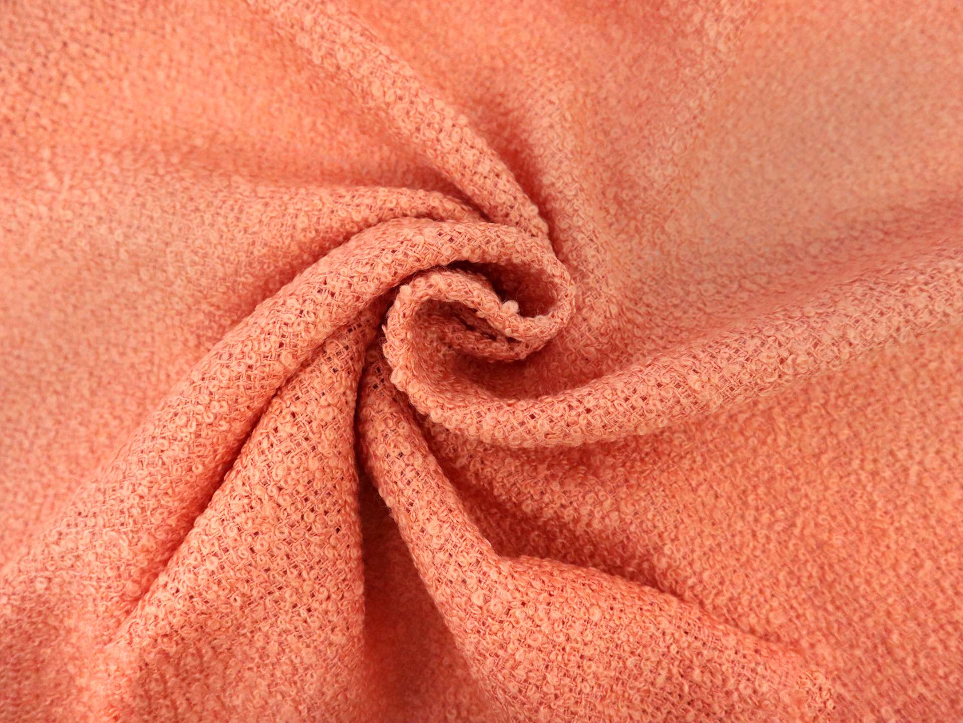 Wool Bouclé in Cantaloupe