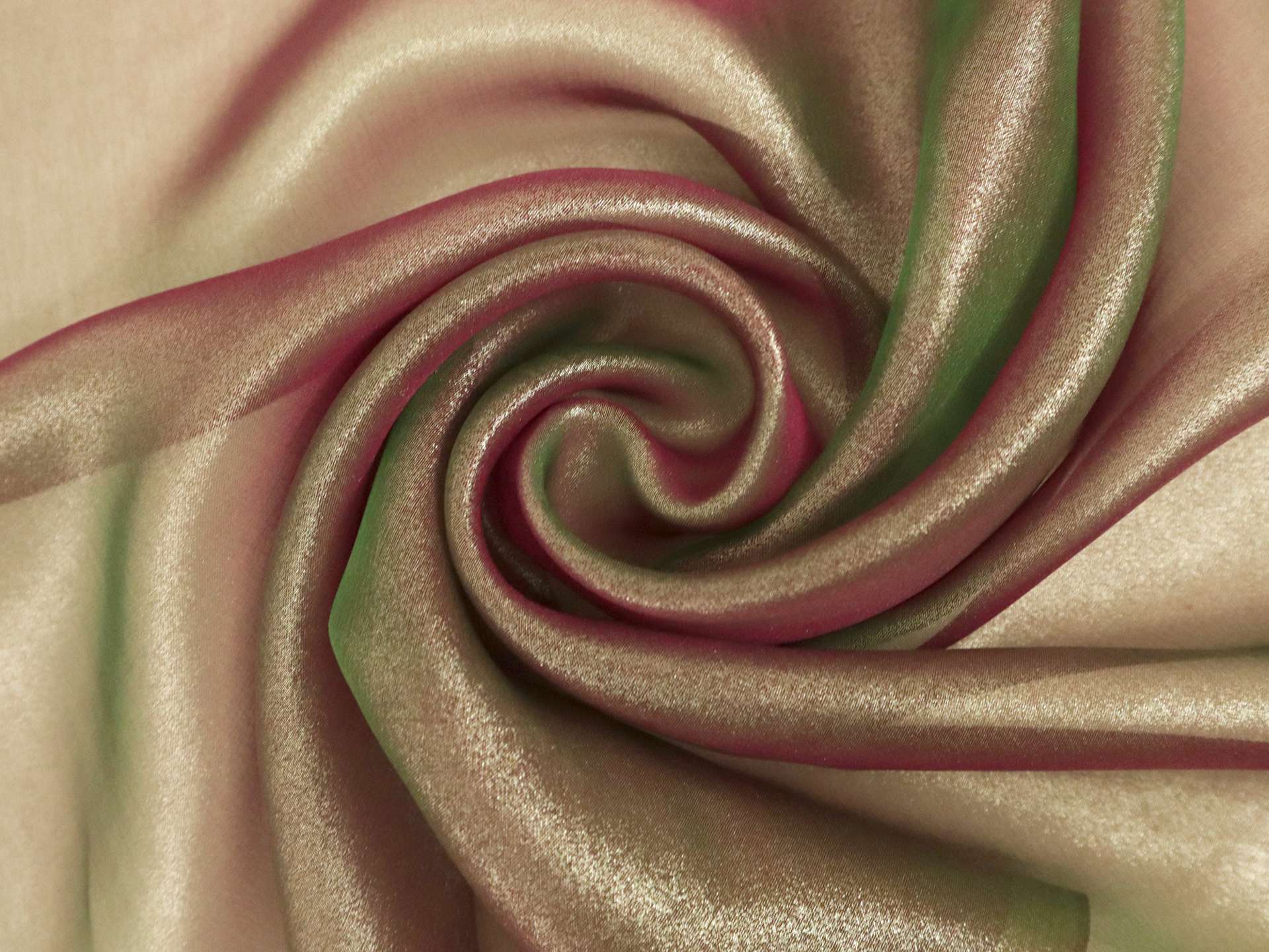 Metallic Coated Chiffon in Fuchsia, Emerald, and Silver