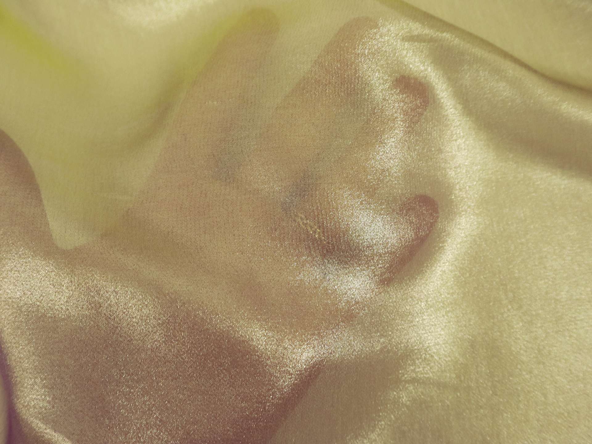 Metallic Coated Silk Chiffon in Grellow, Fuchsia, and Antique Gold