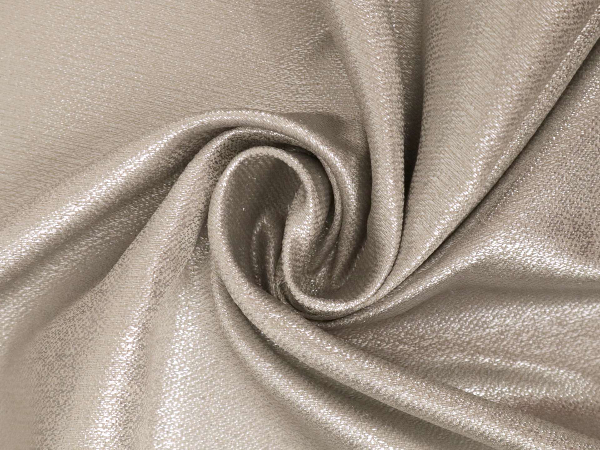 Metallic Polyester Crepe in Silver