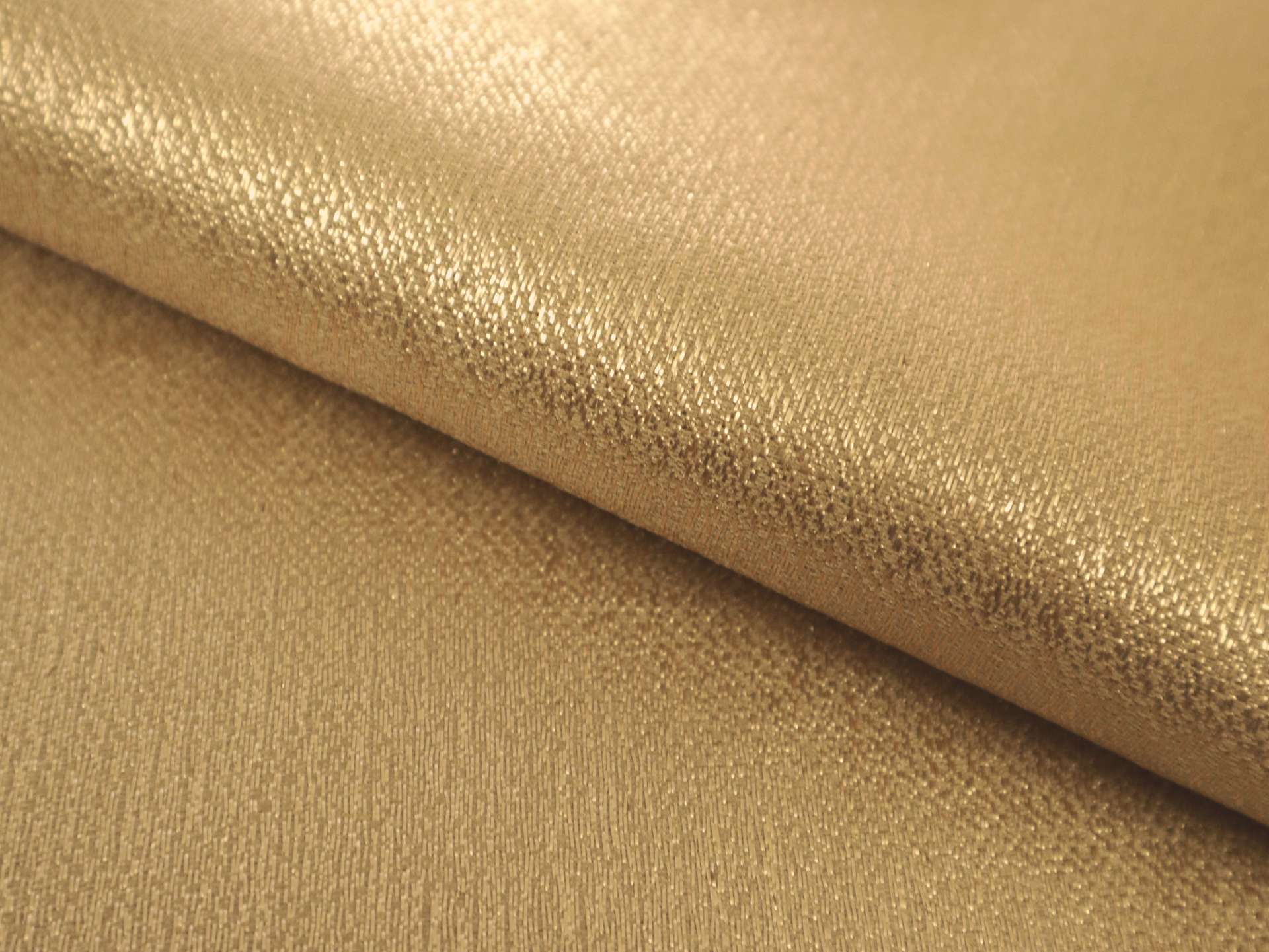 Metallic Polyester Crepe in Antique Gold