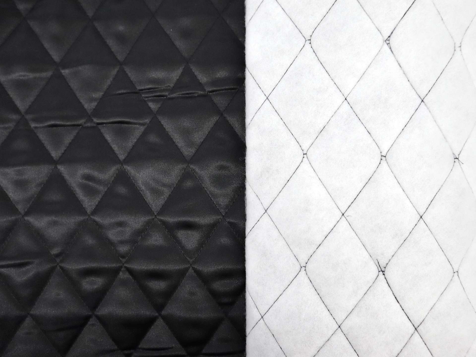 2" Diamond Quilted Lining in Black