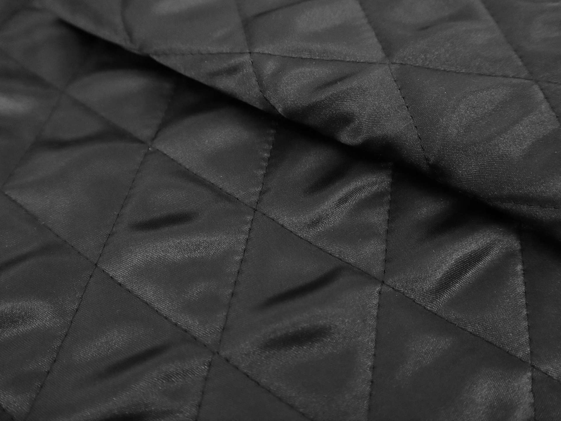 2" Diamond Quilted Lining in Black