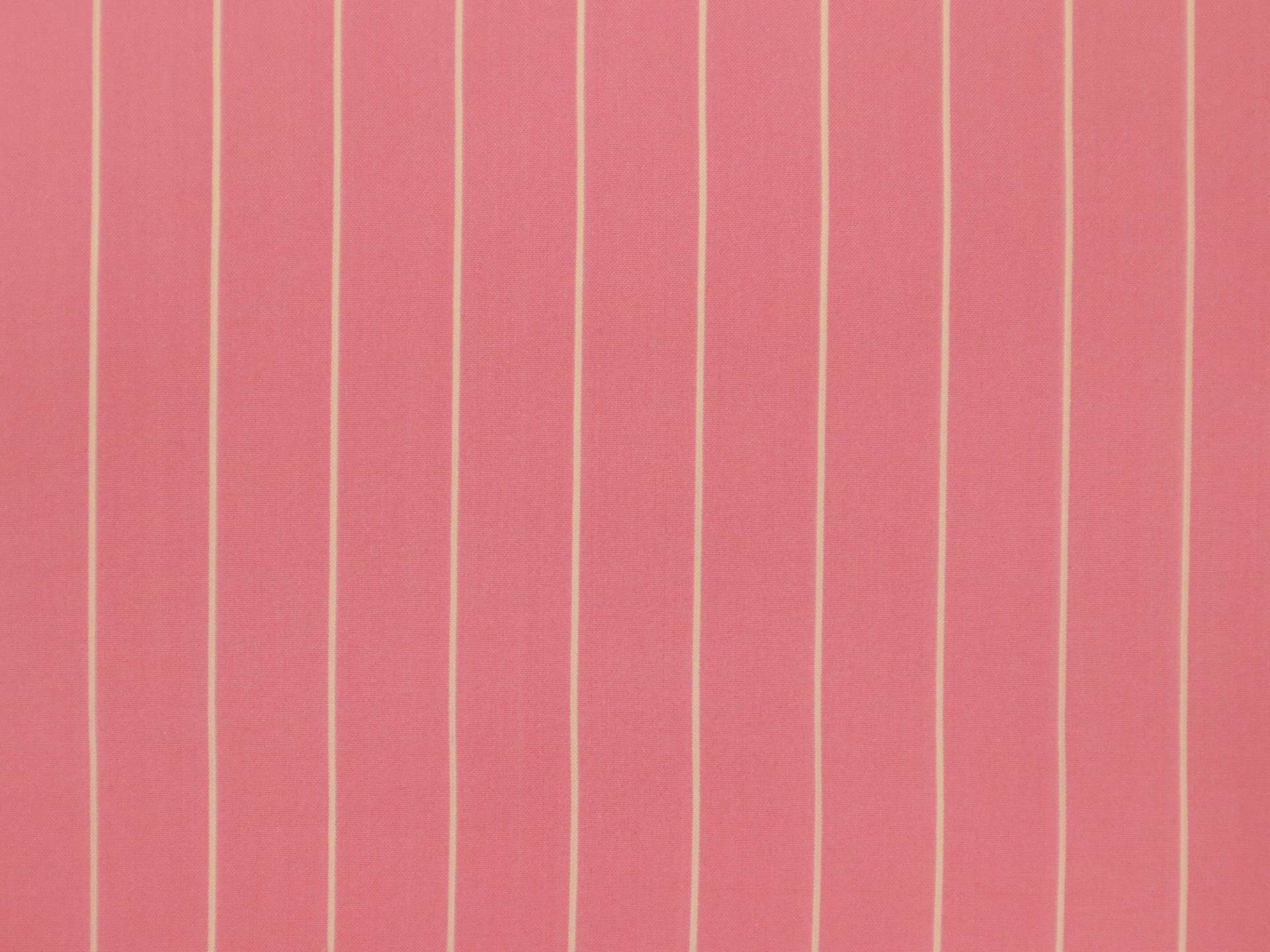 Silk Shirting with White and Bubblegum Pink Stripe