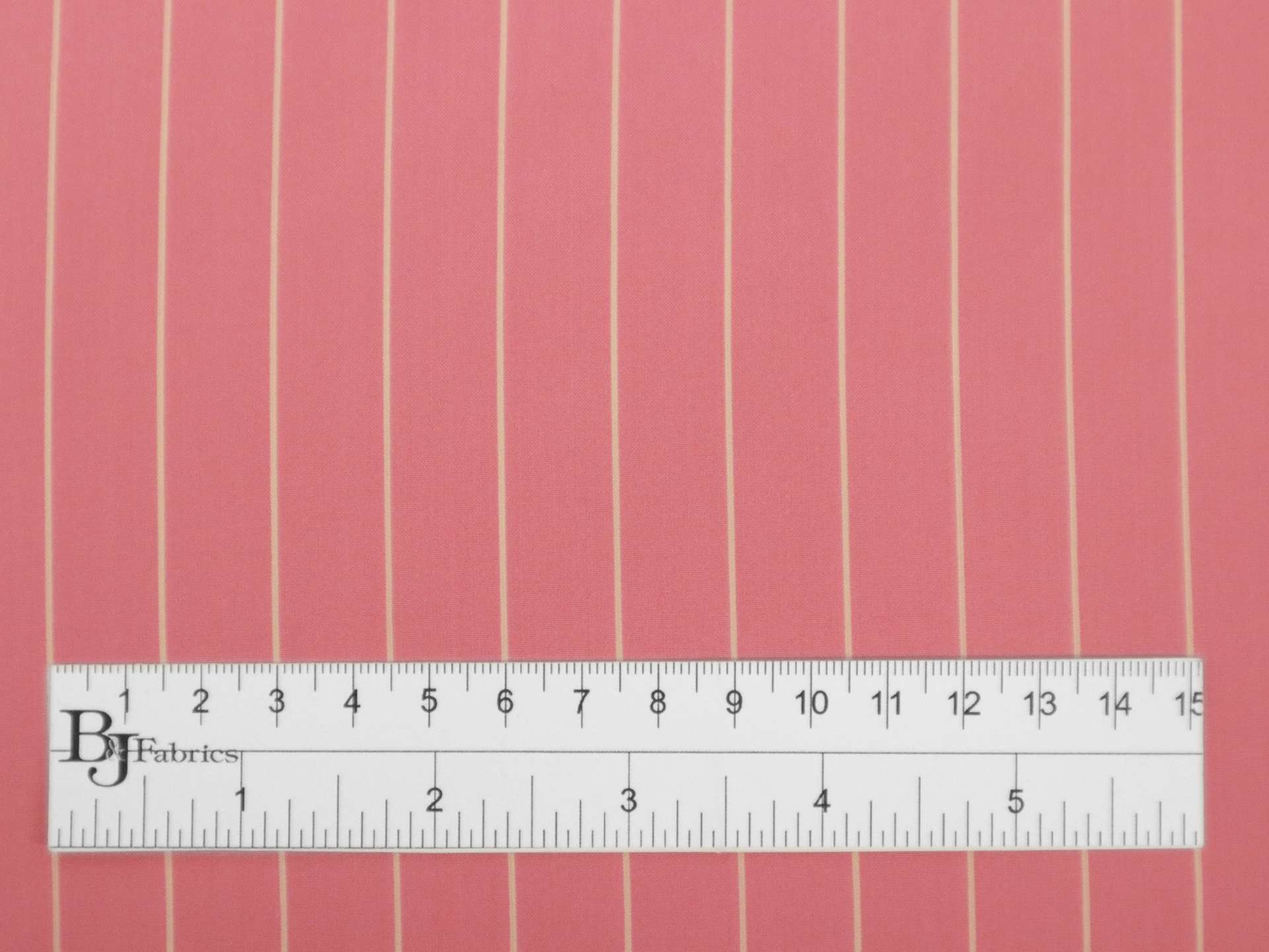 Silk Shirting with White and Bubblegum Pink Stripe