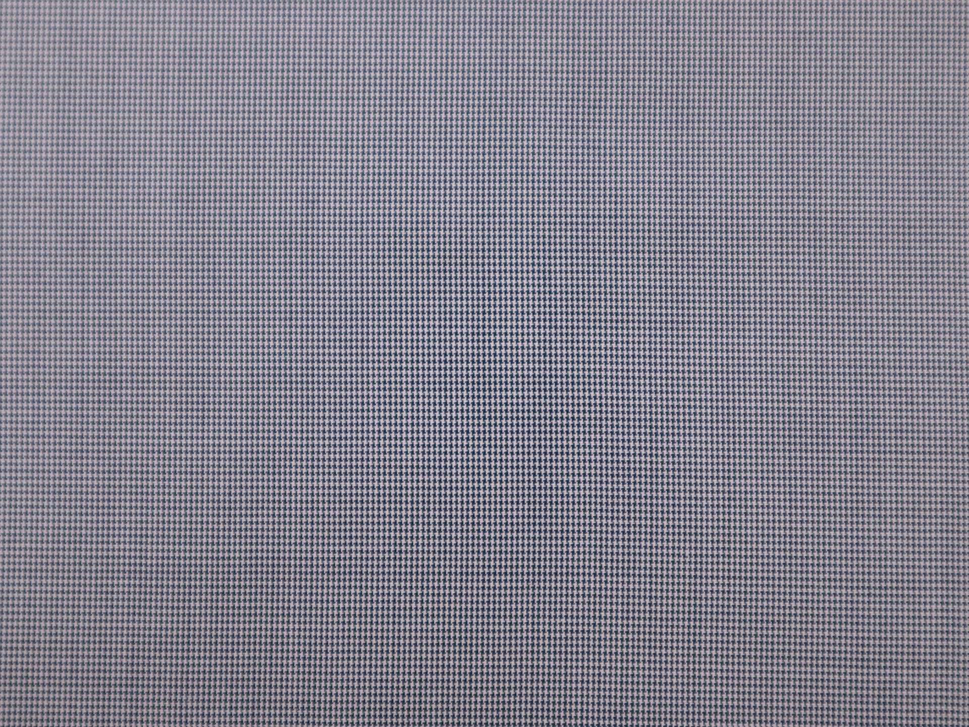 Silk Shirting with Micro Houndstooth Pattern in Dark Blue and Grey