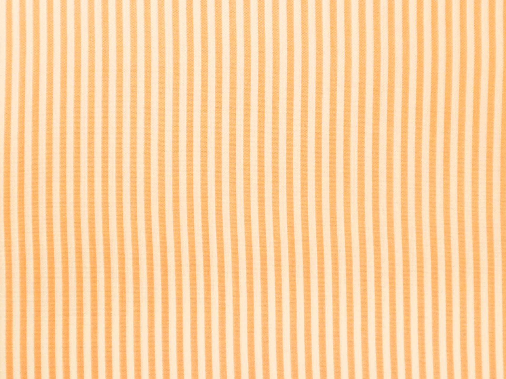 Silk Shirting with Cream and Light Orange Stripe