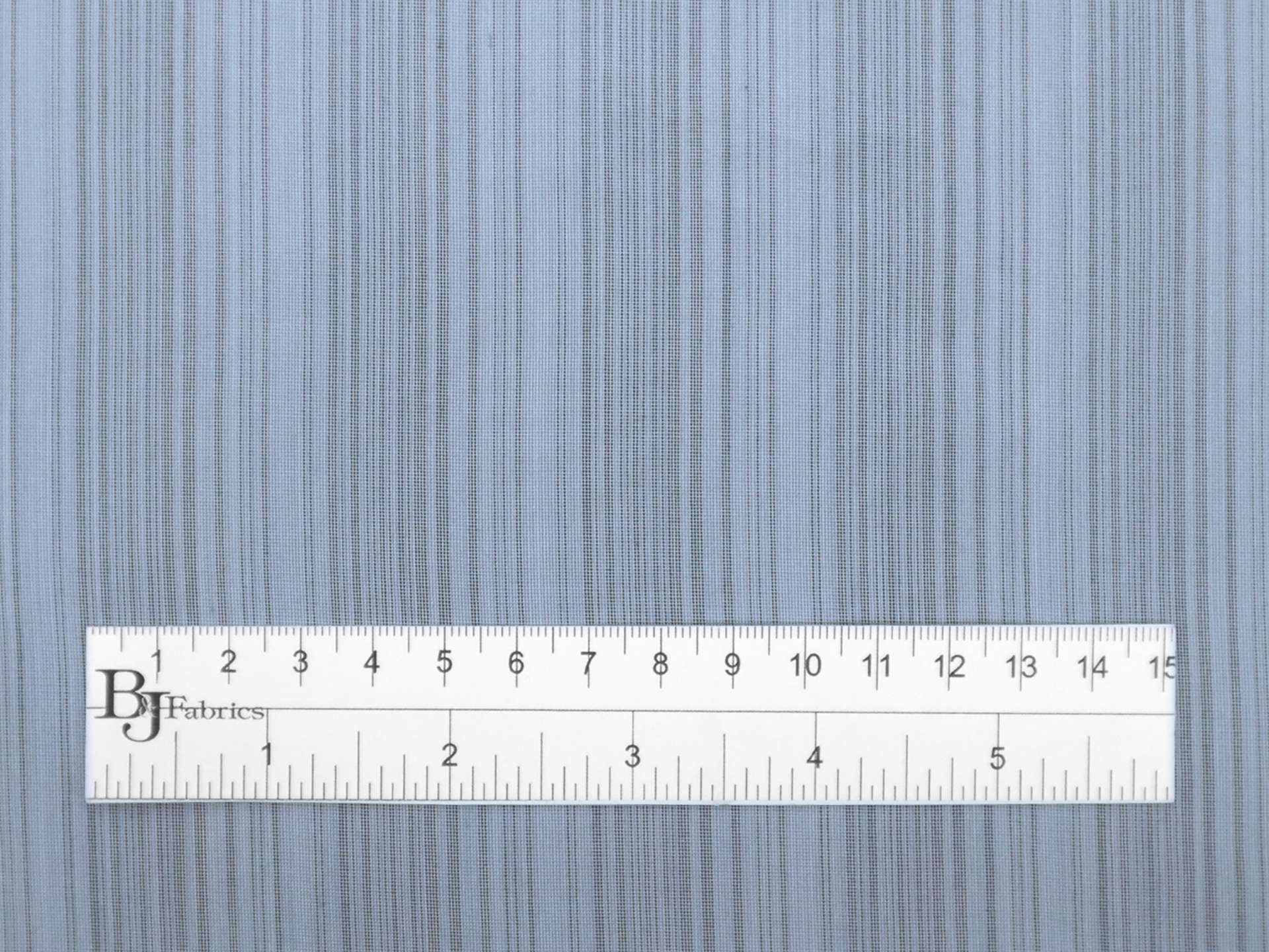 Silk Shirting with Pale Blue and Grey Stripes