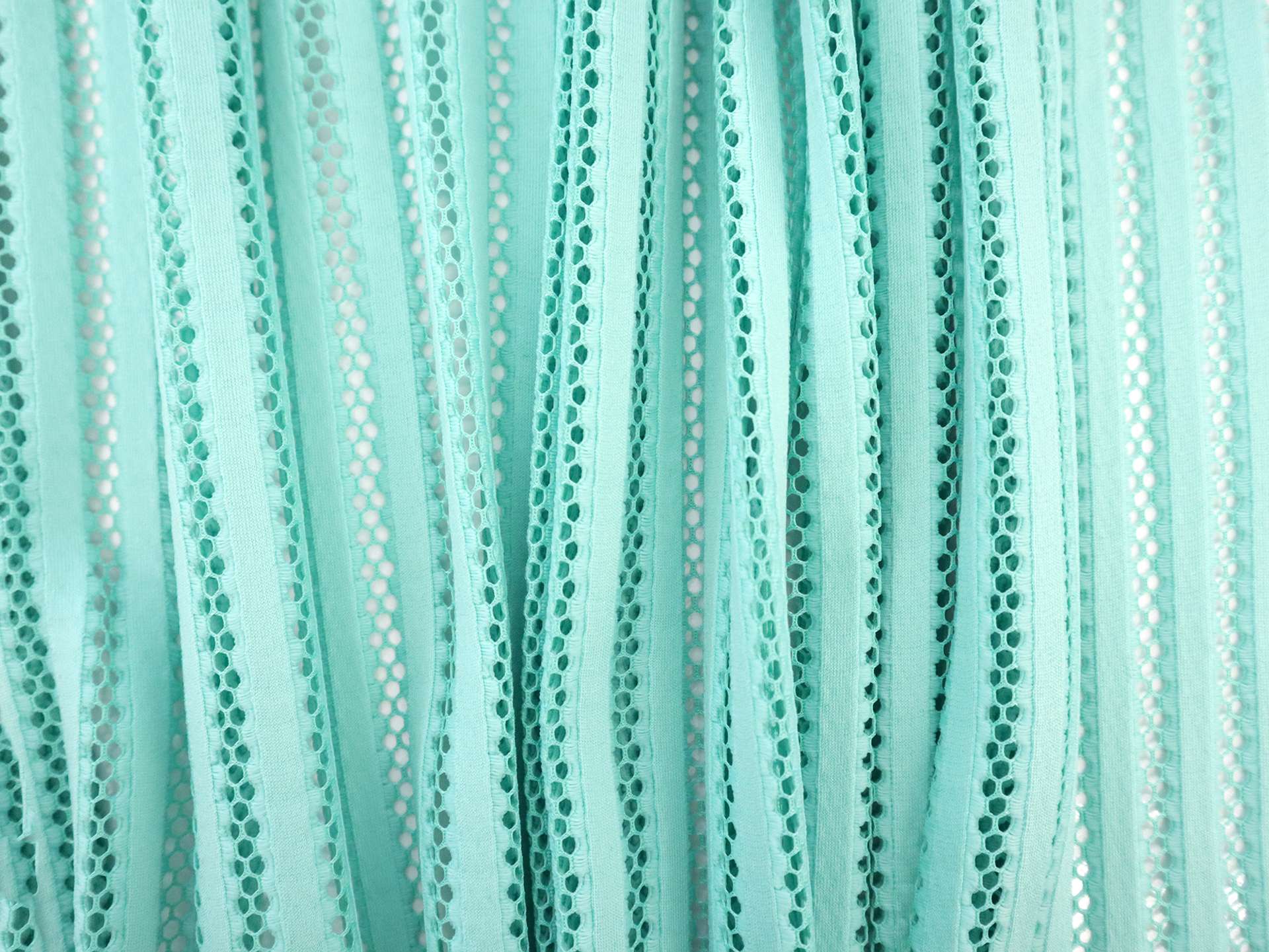 Novelty Striped Net in Mint