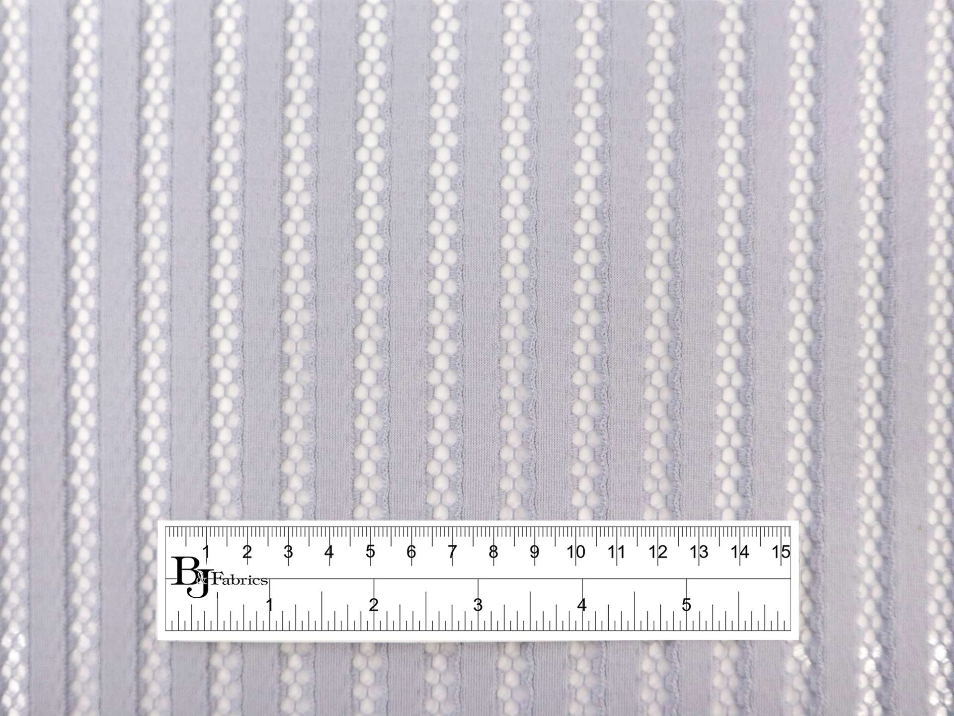 Novelty Striped Net in Grey 