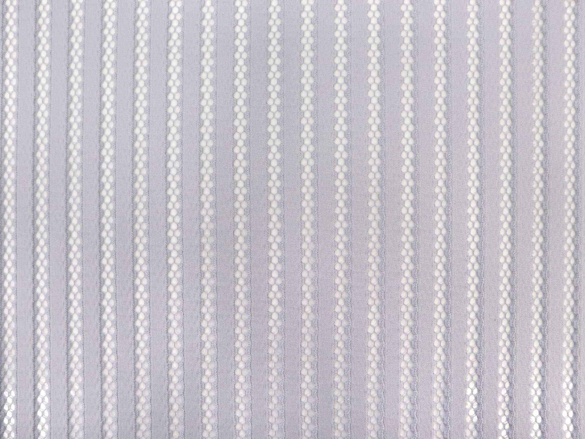 Novelty Striped Net in Grey 