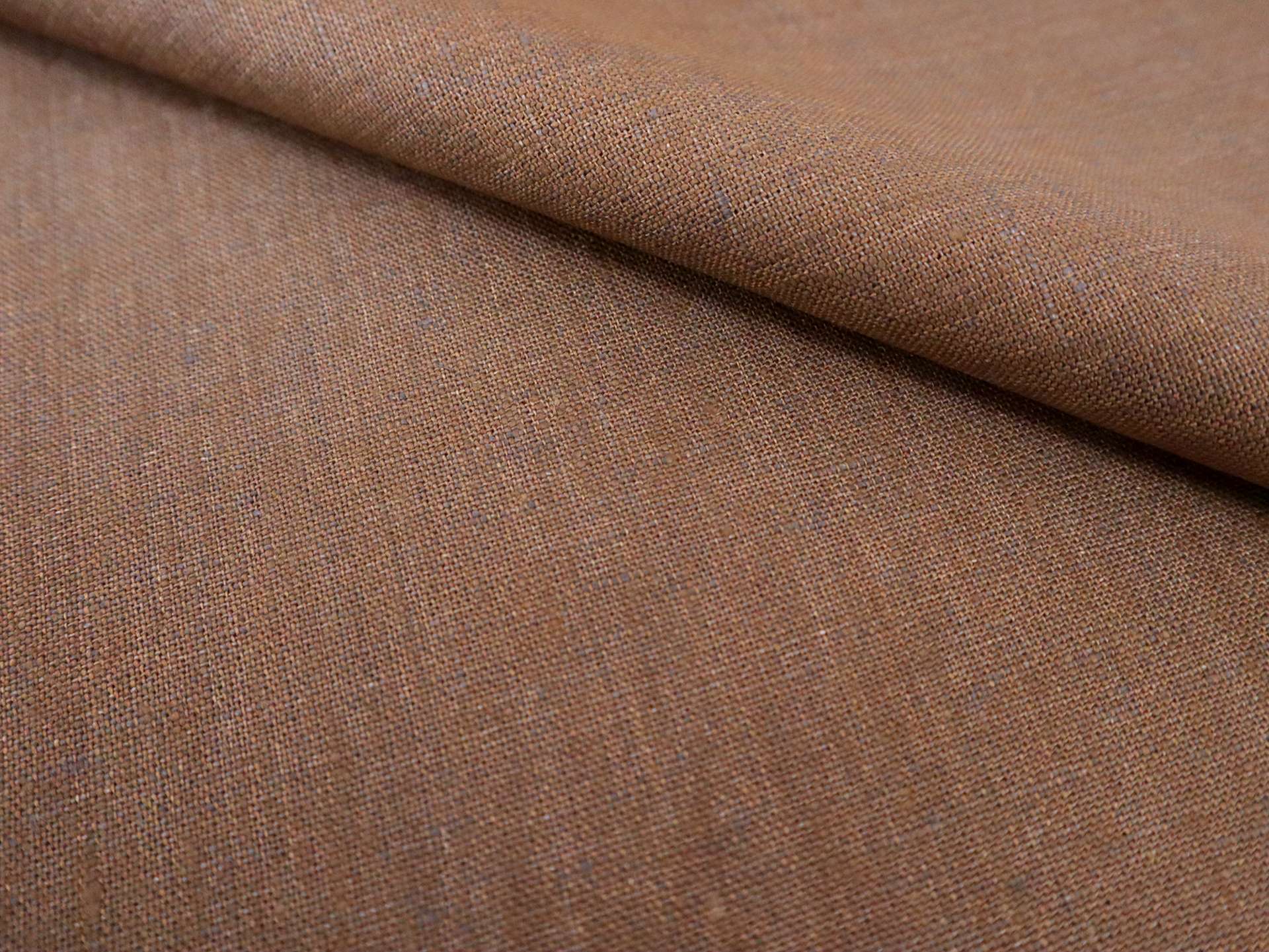 Imported Upholstery Linen in Chestnut