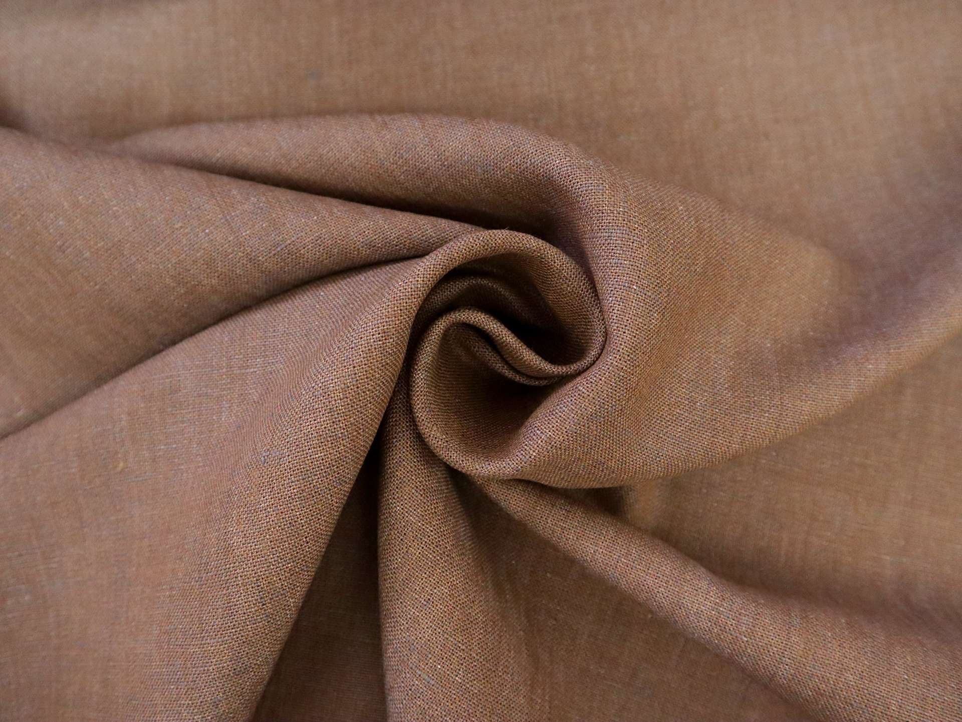 Imported Upholstery Linen in Chestnut