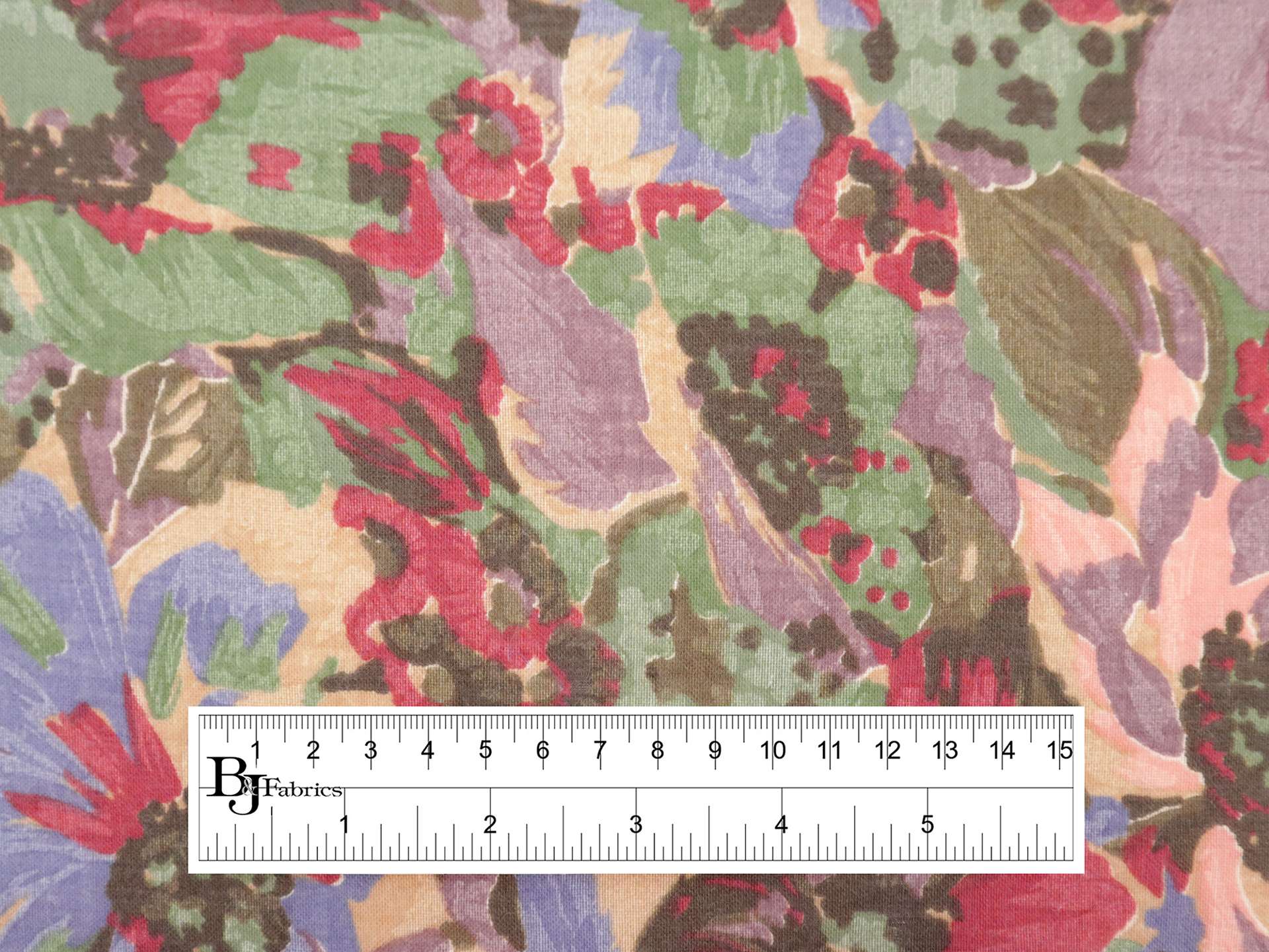 Vintage Wool & Cotton Viyella with Floral Print