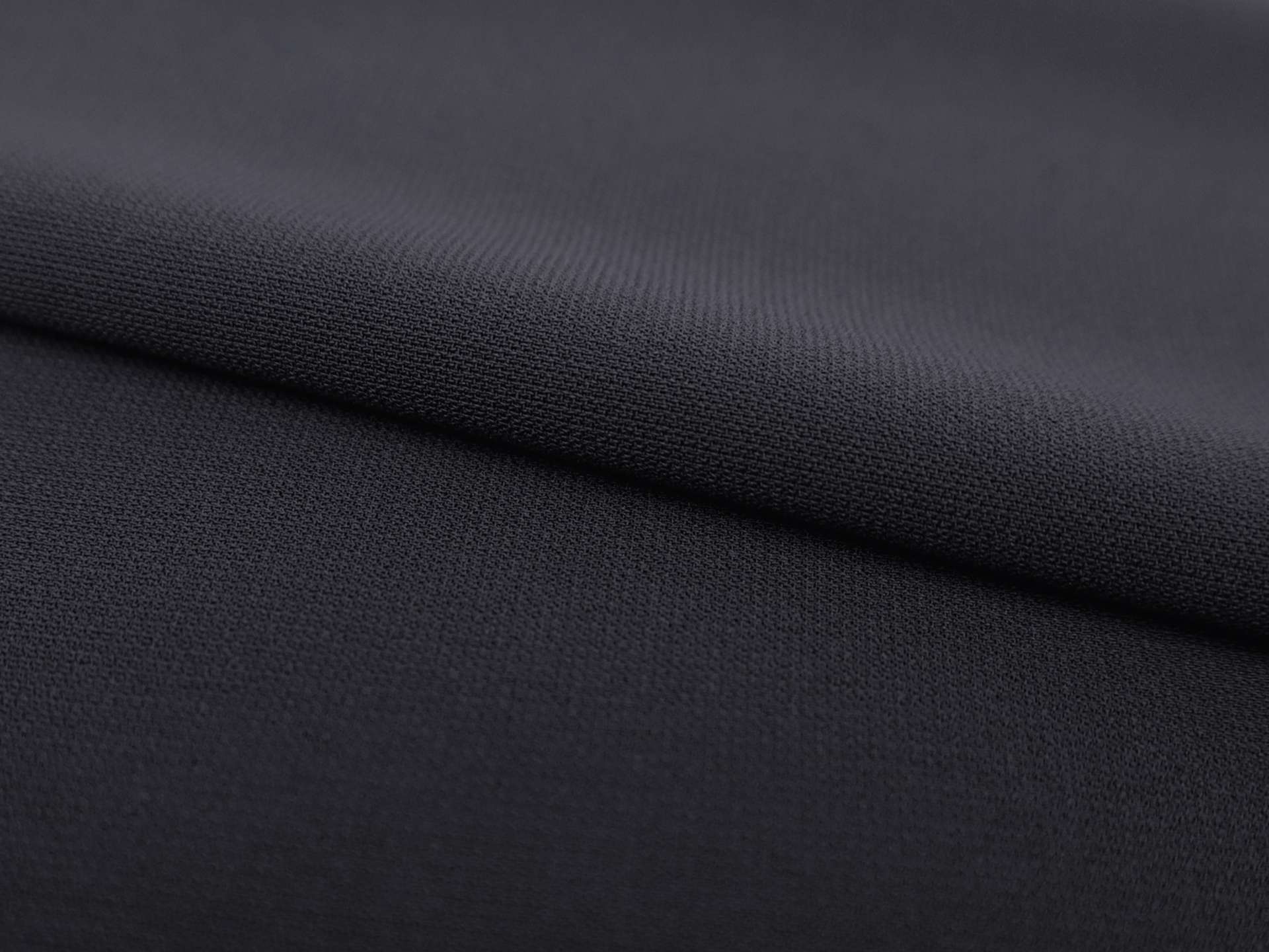 Synthetic Barathea Crepe in Charcoal