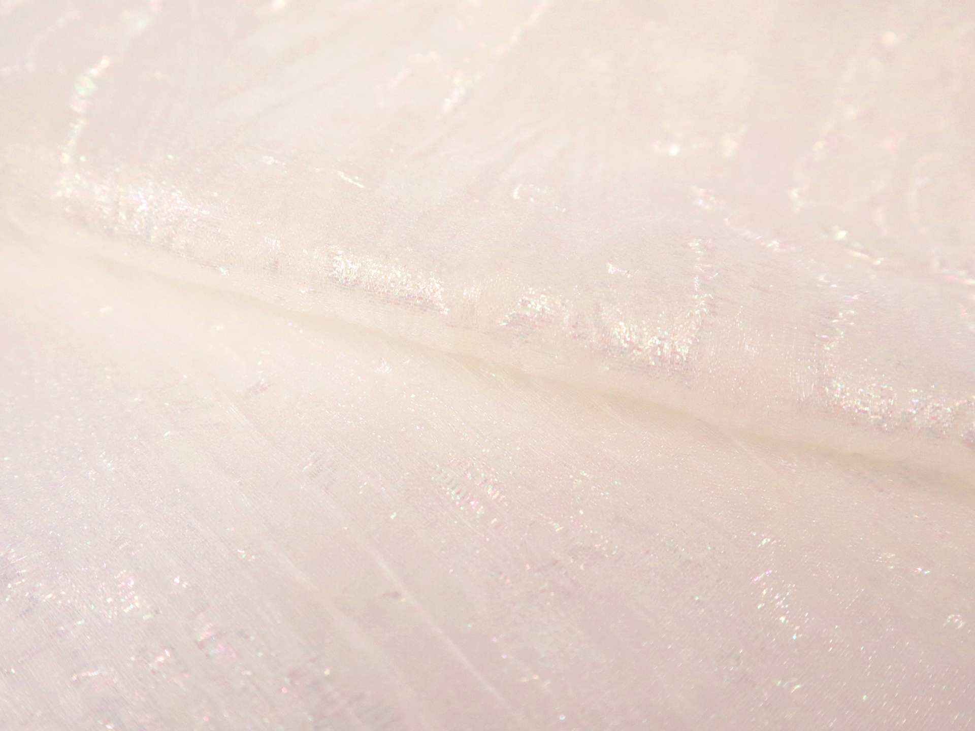 Novelty Metallic Sheer Organza in Pearl
