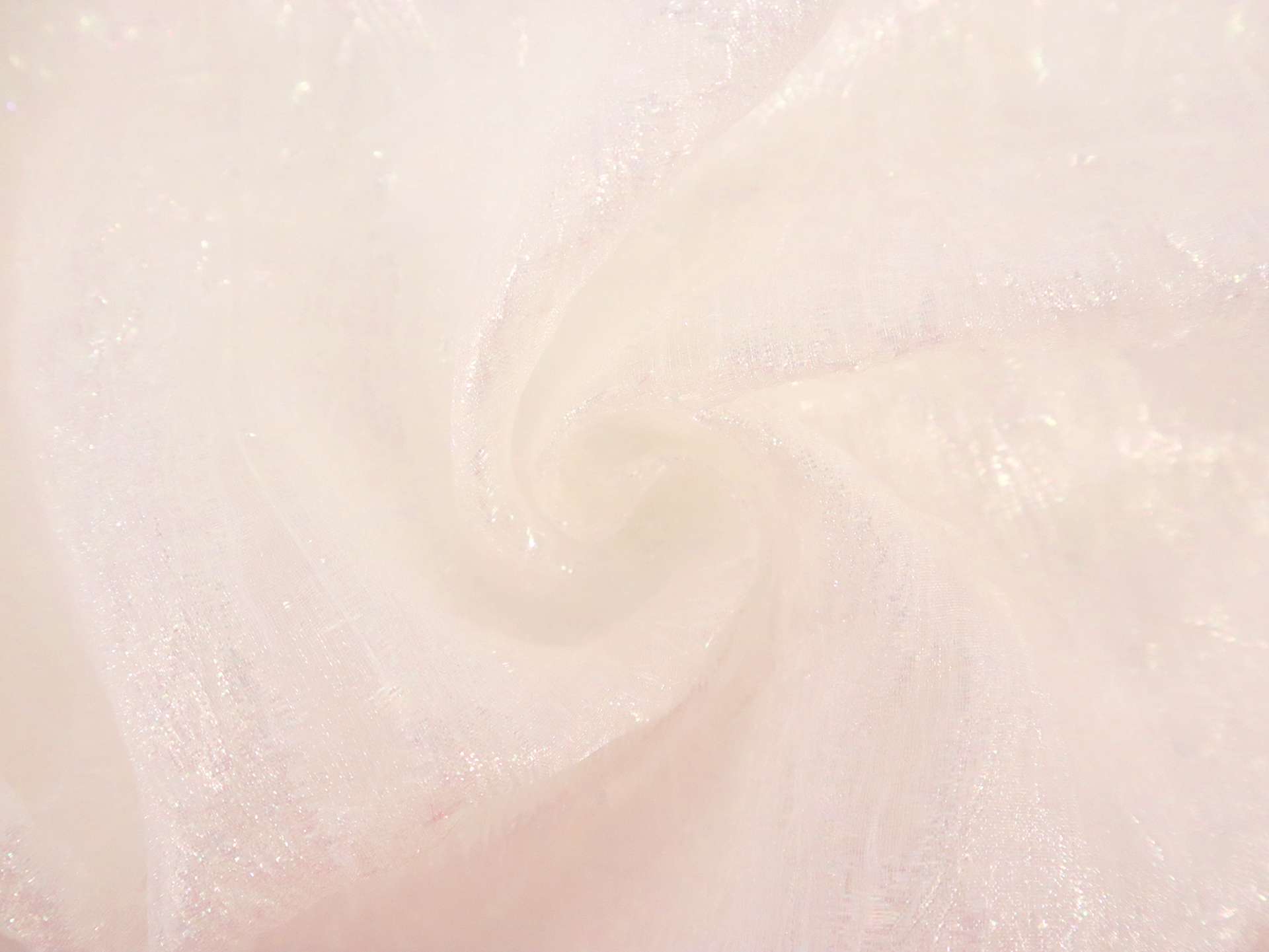 Novelty Metallic Sheer Organza in Pearl