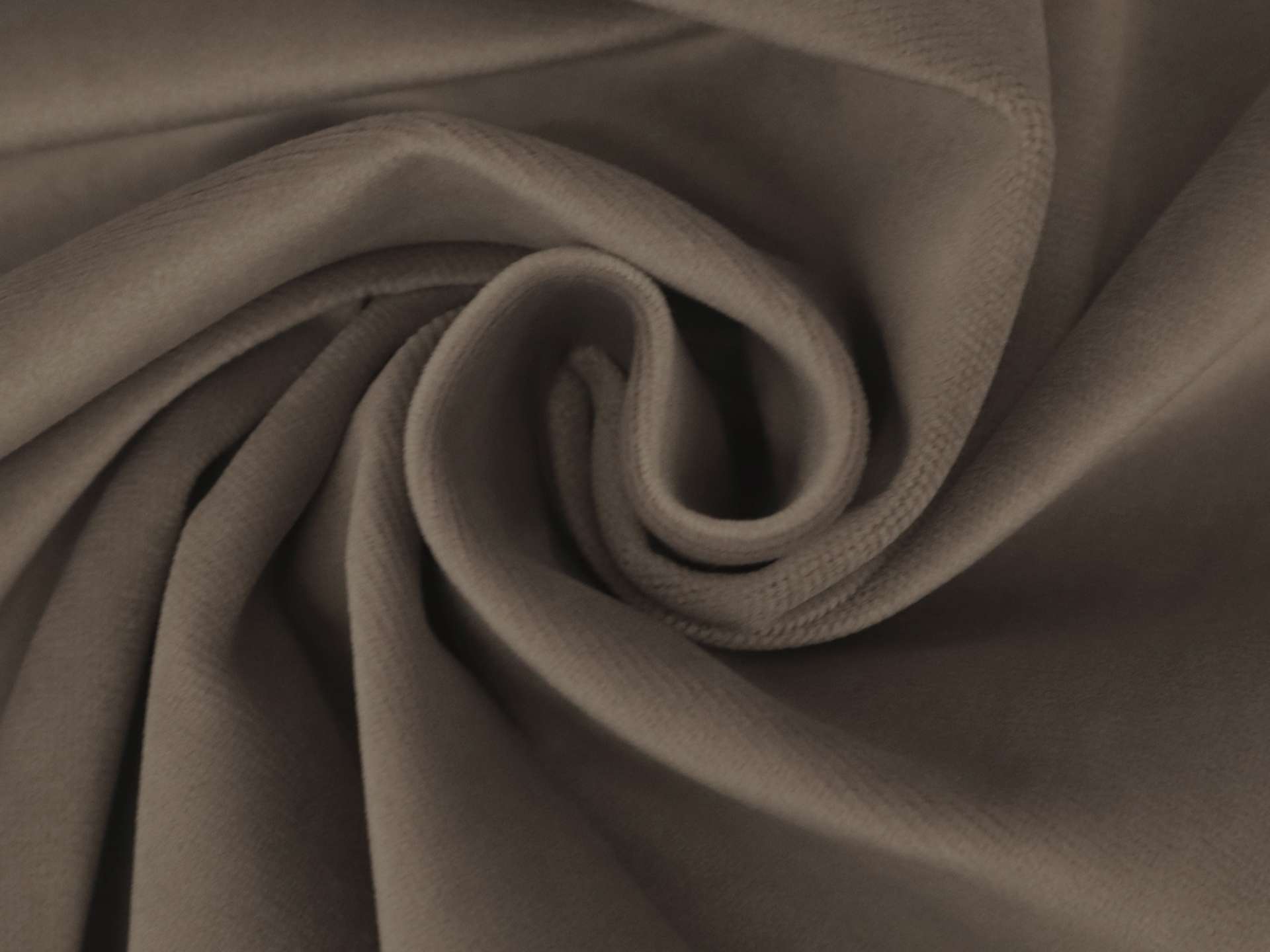 Polyester Upholstery Velvet in Mink