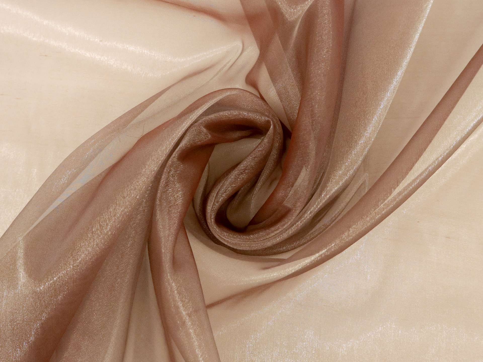 Sparkle Sheer Organza in Cinnamon